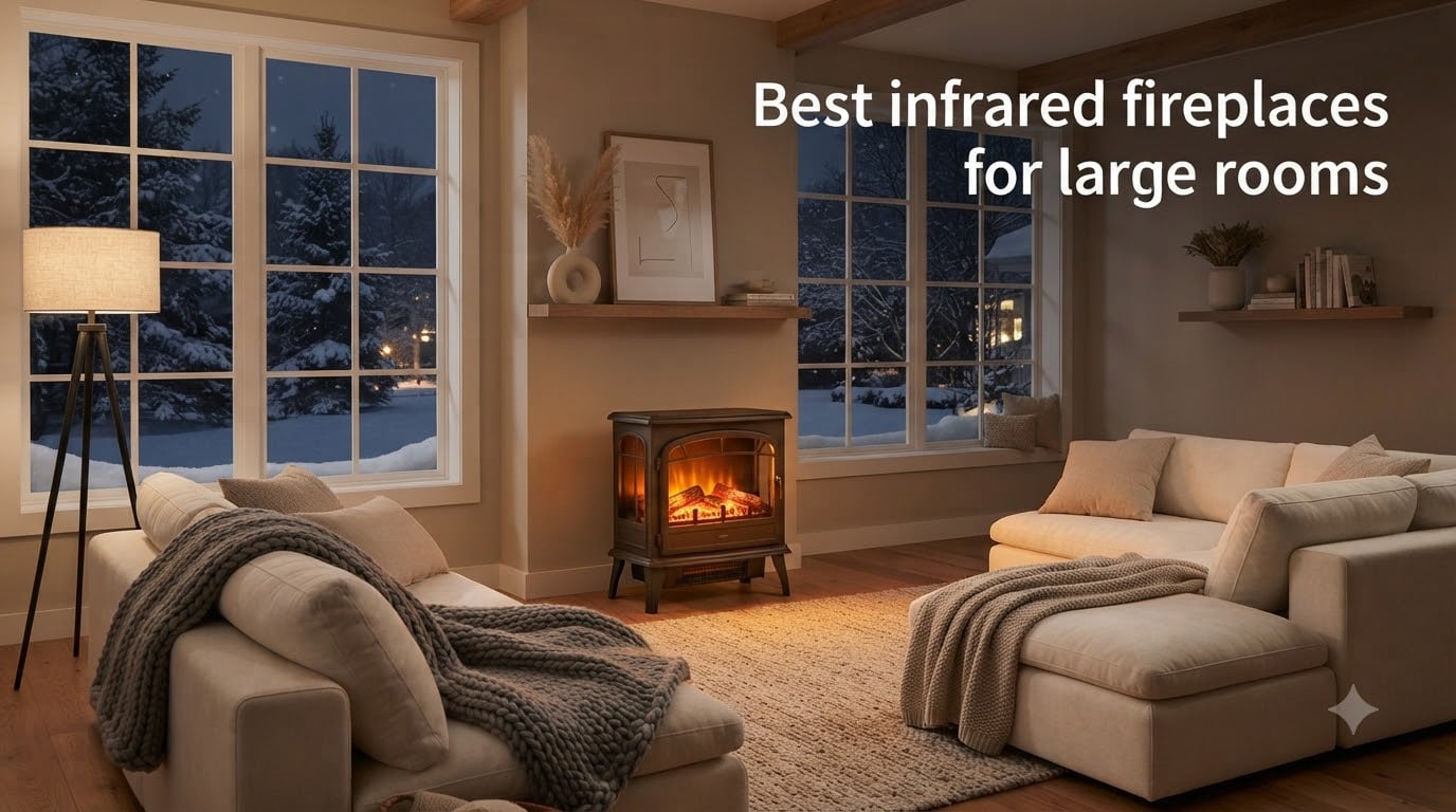 Best infrared fireplaces for large rooms