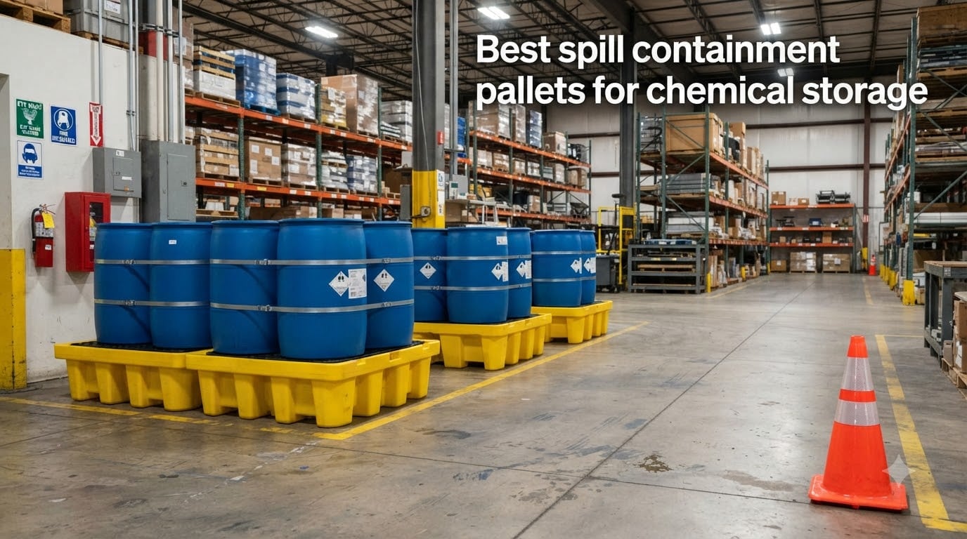 Best spill containment pallets for chemical storage