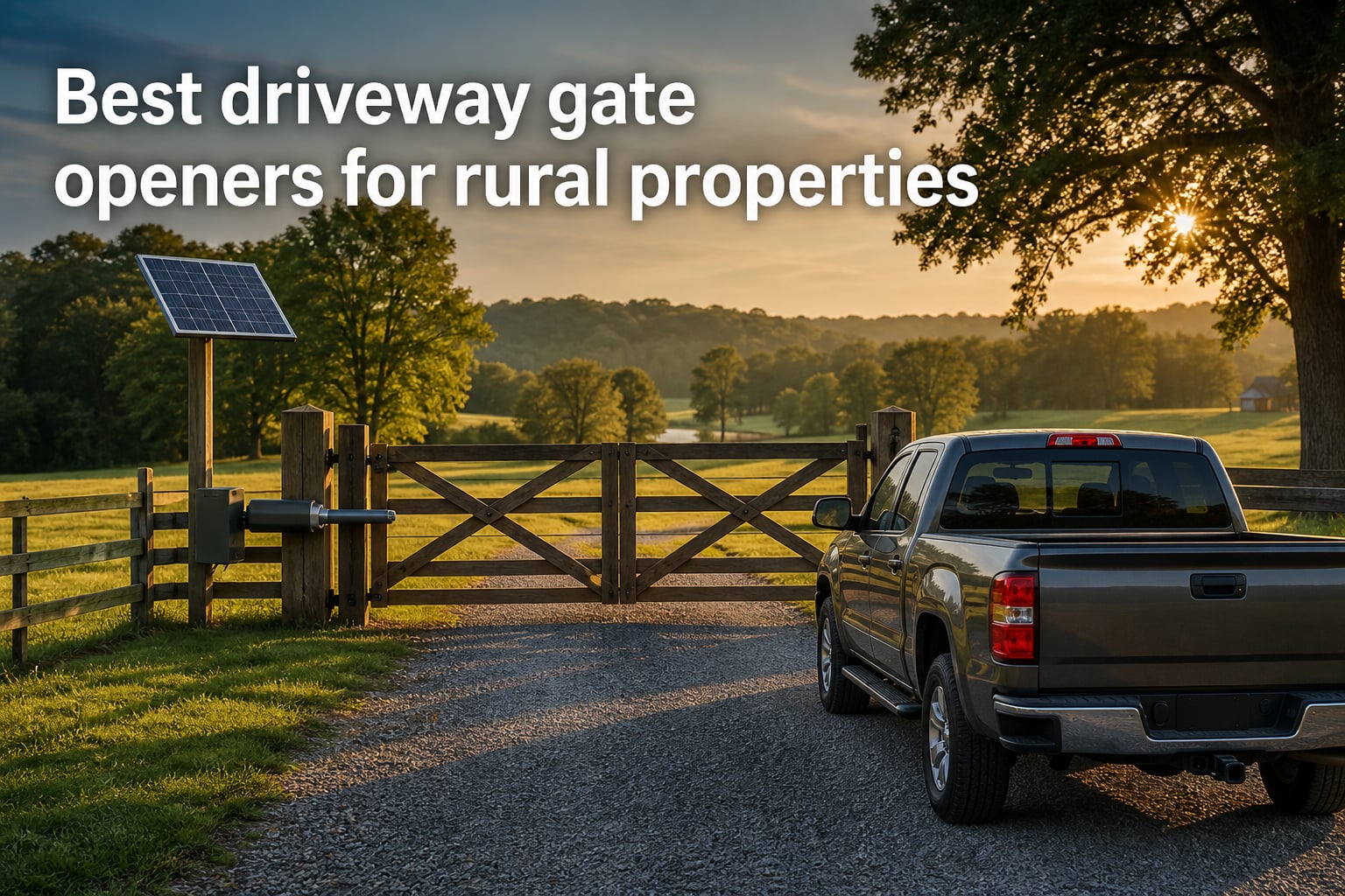 Best driveway gate openers for rural properties