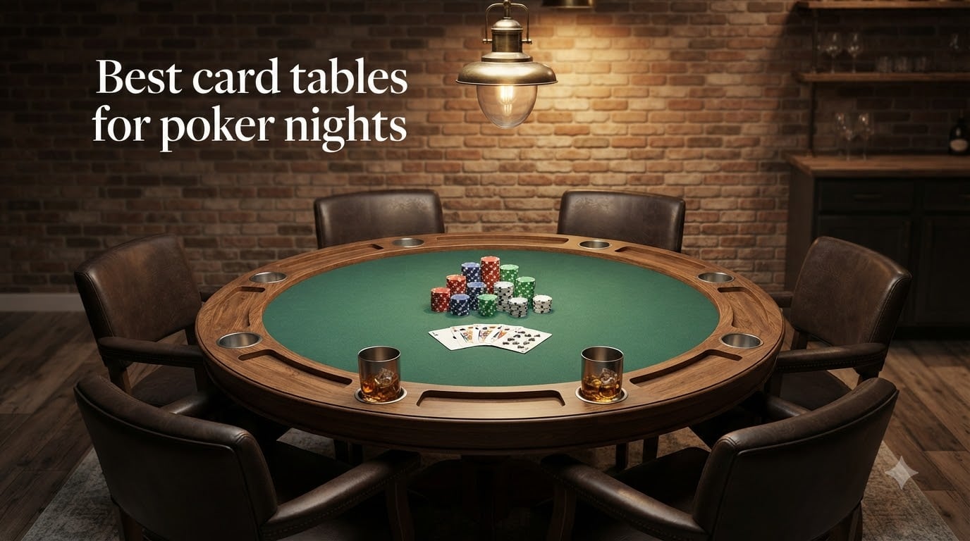 Best card tables for poker nights