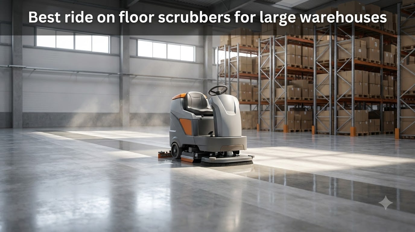 Best ride on floor scrubbers for large warehouses