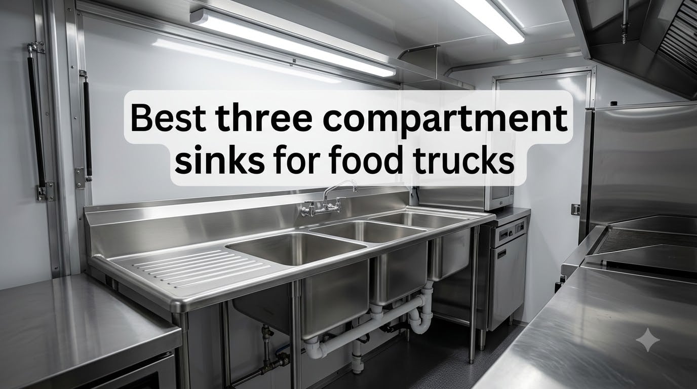 Best three compartment sinks for food trucks