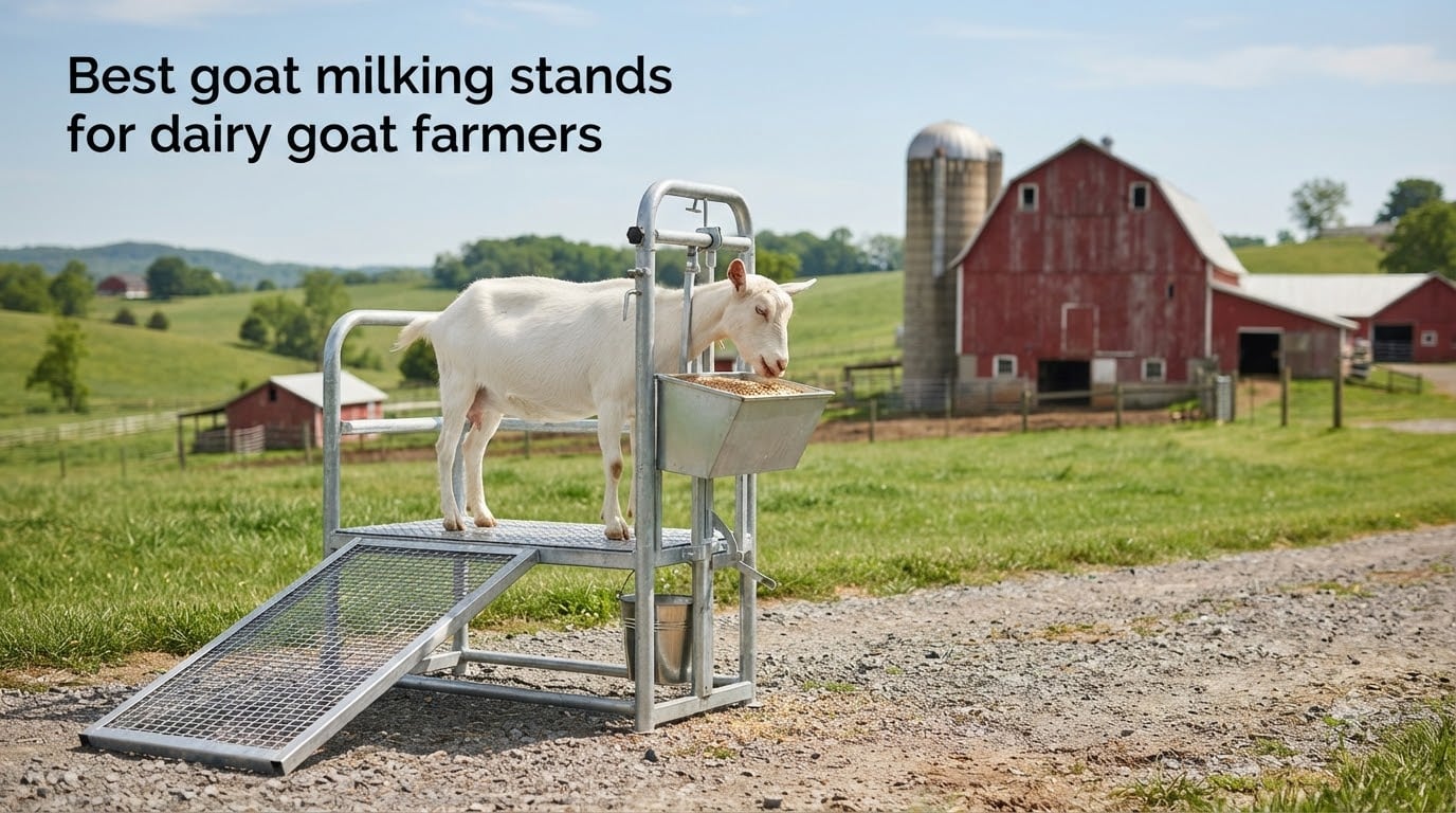 Best goat milking stands for dairy goat farmers