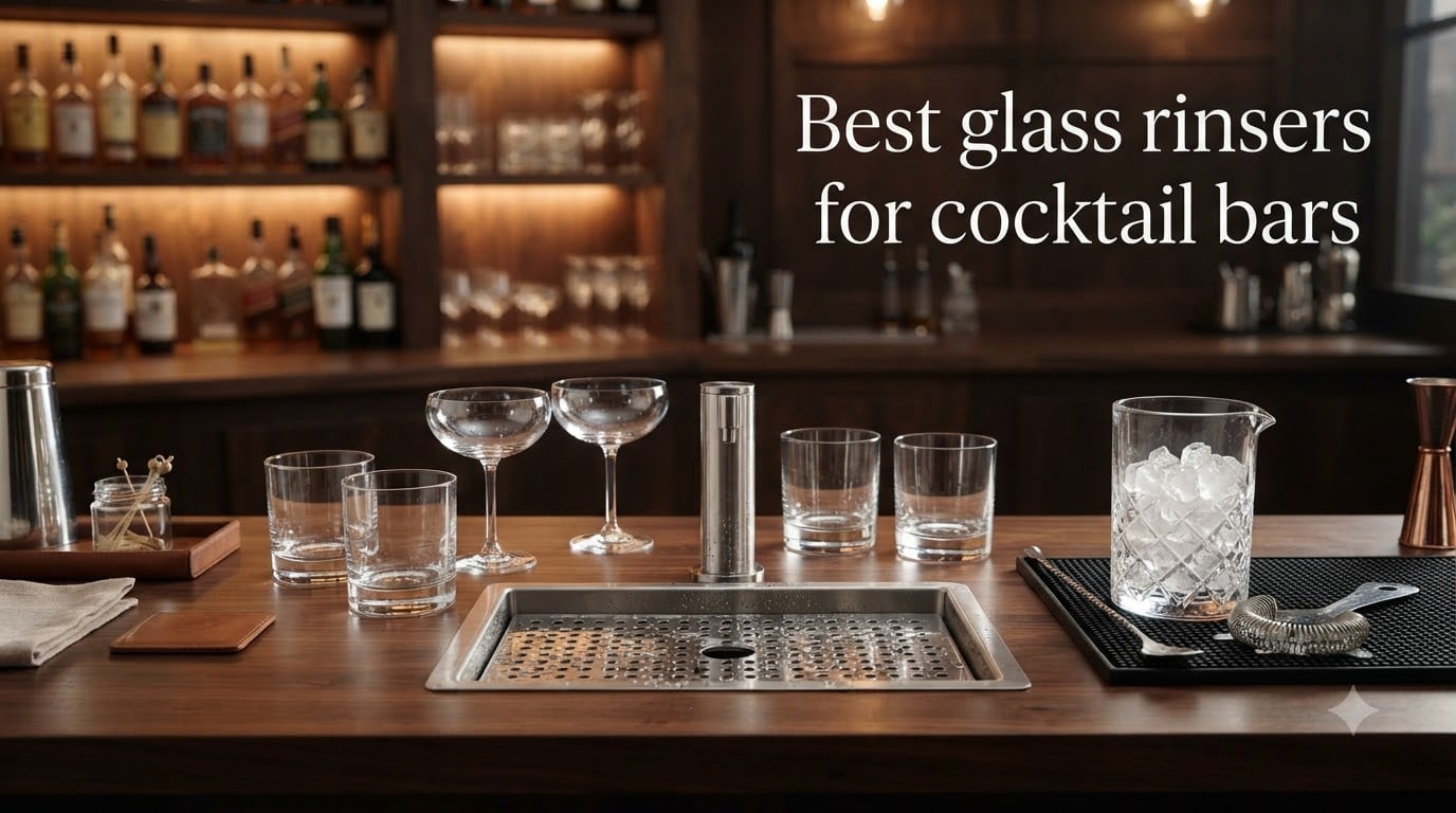 Best glass rinsers for cocktail bars