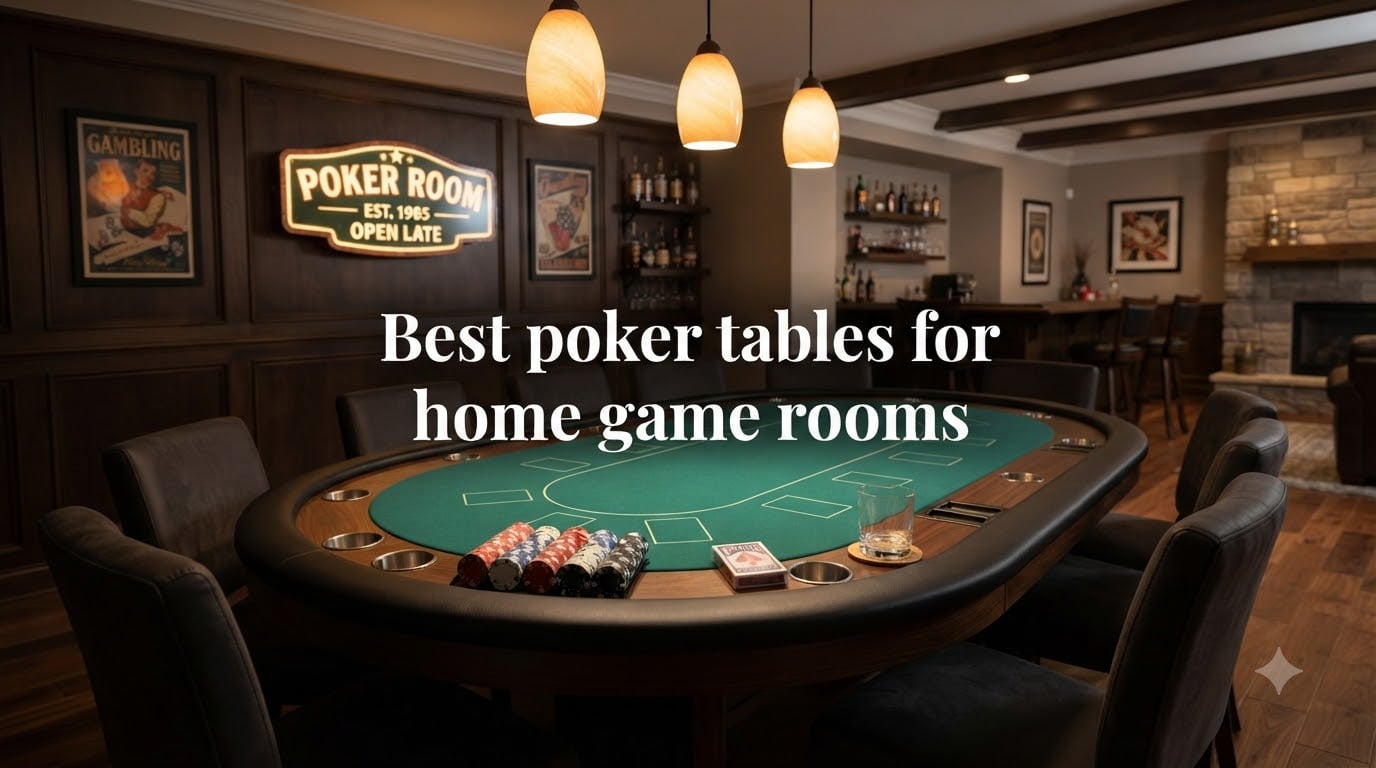 Best poker tables for home game rooms