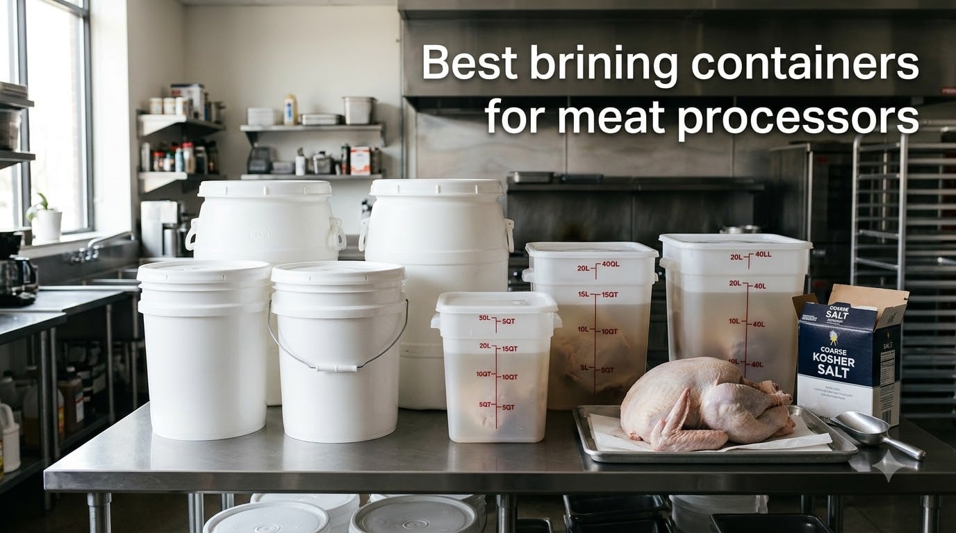 Best brining containers for meat processors