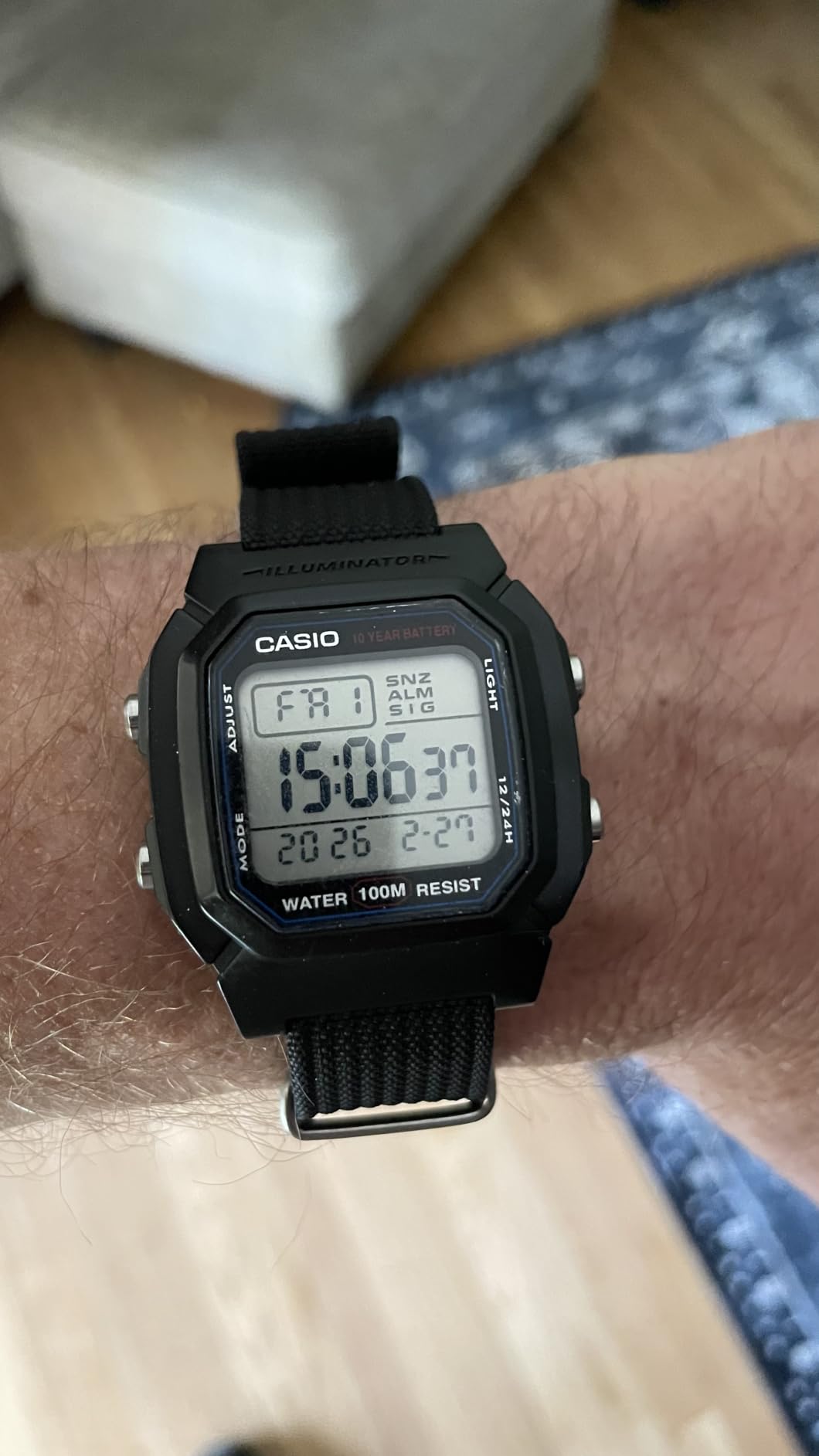 W800HG Series | Men's Digital Watch | 100 Meter Water Resistance | Multi Function Alarm | 100 SEC Stopwatch | Auto Calendar | Countdown Timer | LED Light | Dual Time | 10 Year Battery customer photo 1