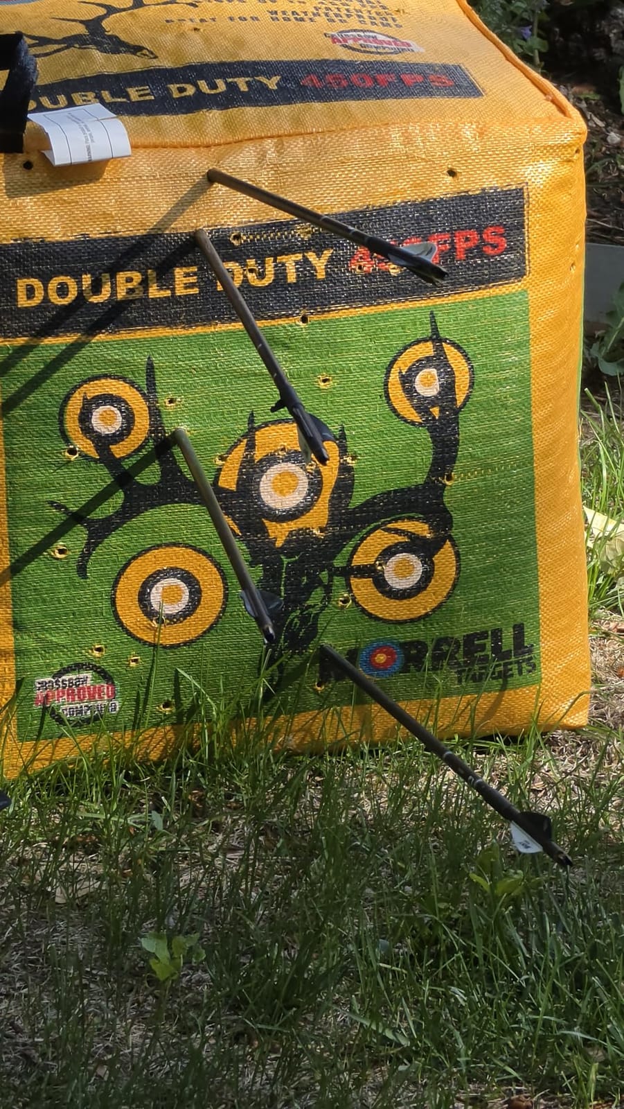 Morrell Double Duty 450 FPS Cube Field Point Archery Bag Target, Yellow customer photo 1
