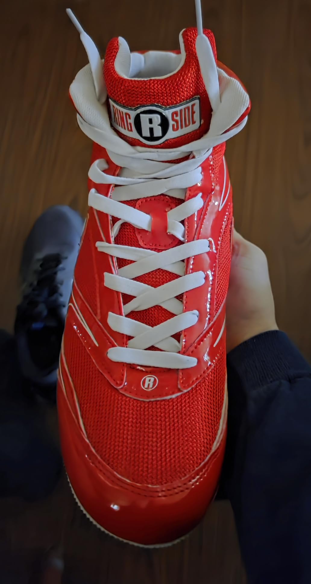 Ringside Undefeated Boxing Shoes, Synthetic Leather Shoes for Men and Women, Lightweight, High-Top Ankle Shoes for Boxing, Workout, Training, and Competition, Available in Different Sizes (2-13) customer photo 1