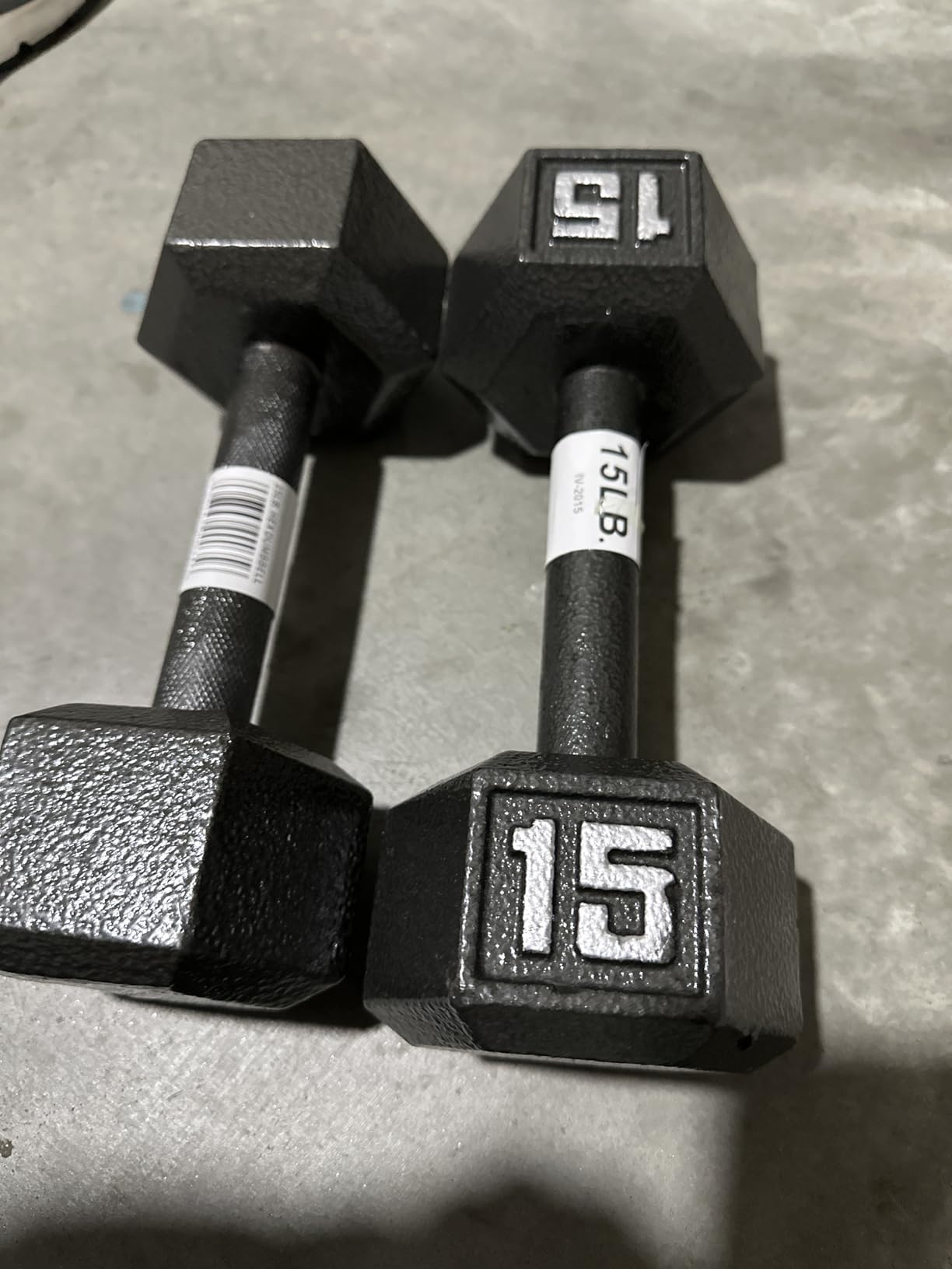 Marcy Cast Iron Hex Dumbbells Collection - Available size from 3-lb to 100-lb, SOLD INDIVIDUALLY customer photo 2