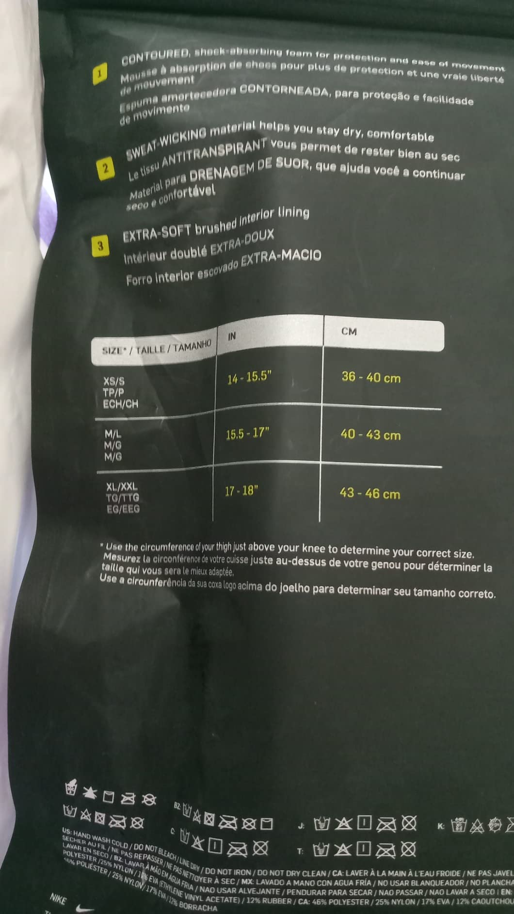 Nike Streak Volleyball Knee Pad (X-Small/Small, Black) customer photo 2