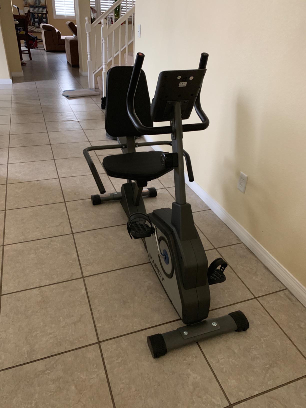 Marcy Magnetic Recumbent Exercise Bike with 8 Resistance Levels customer photo 2