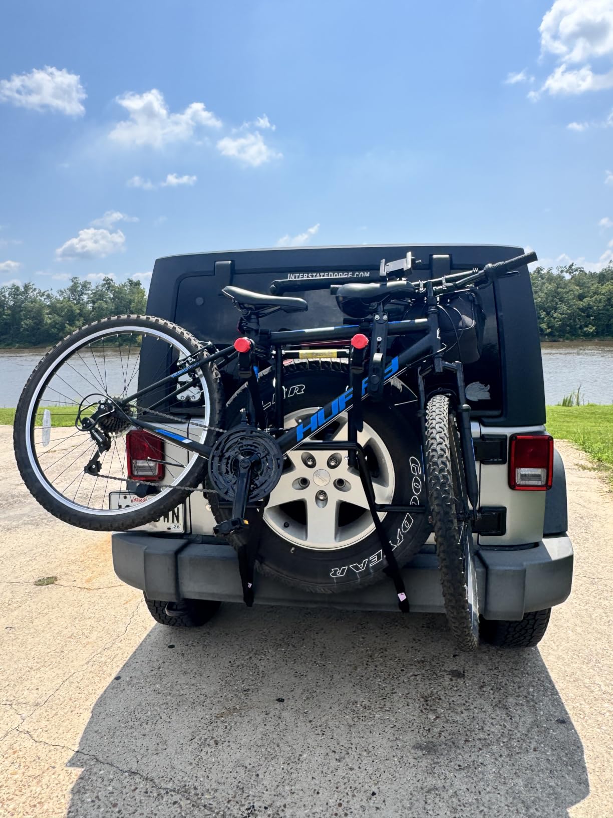 Allen Sports Deluxe 2-Bike Spare Tire Rack, Black customer photo 2