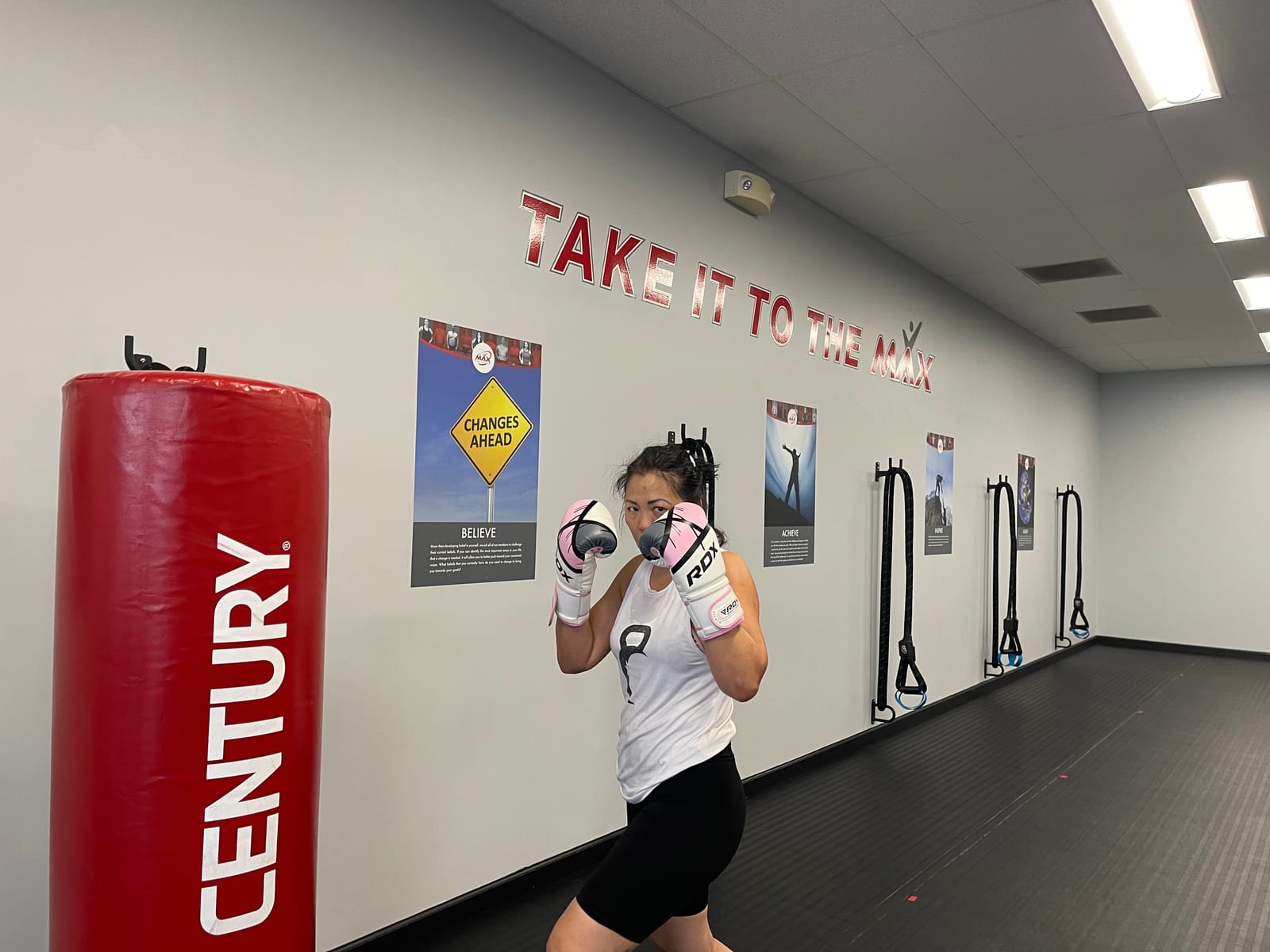 RDX Boxing Gloves EGO, Sparring Muay Thai Kickboxing MMA Heavy Training Mitts, Maya Hide Leather, Ventilated, Long Support, Punching Bag Workout Pads, Men Women Adult 8 10 12 14 16 oz customer photo 1