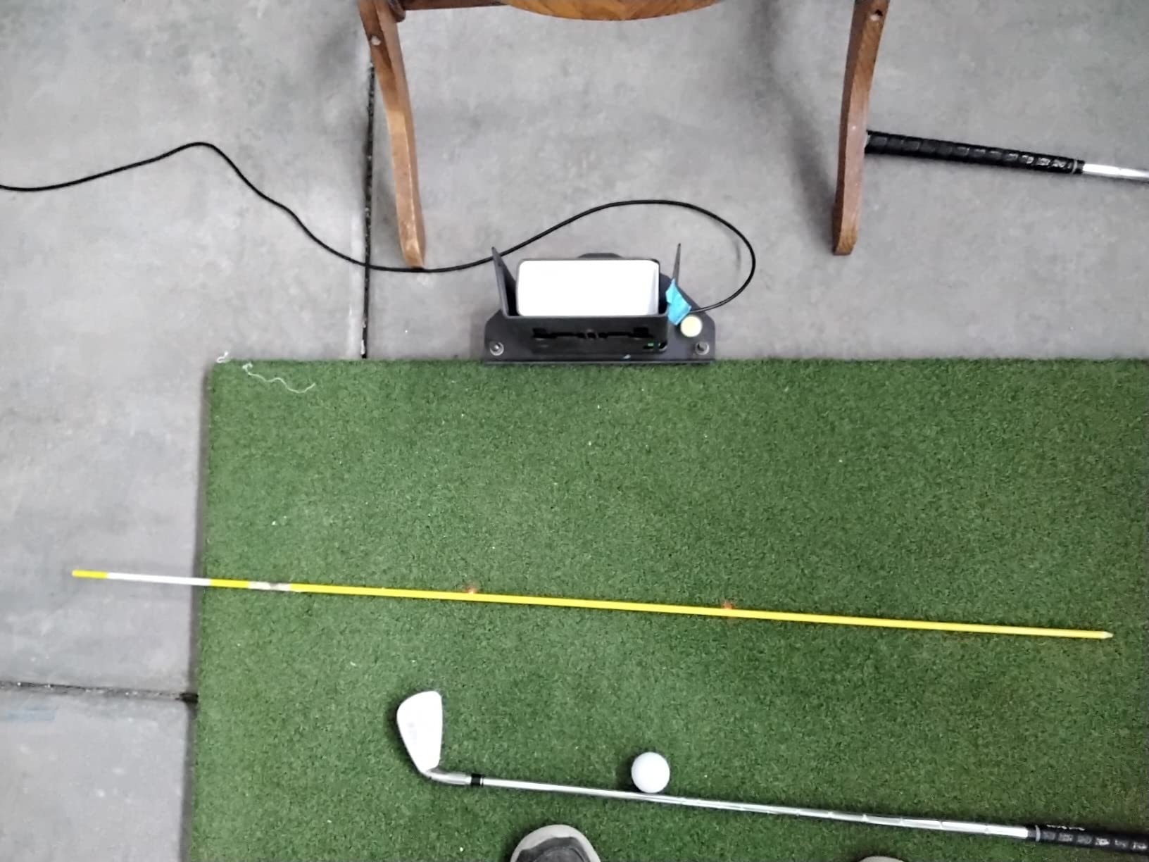 SKYTRAK Golf Launch Monitor | Photometric Technology for Ball Speed, Carry & Total Distance, Spin Rates, Launch & Shot Shape Data | Golf Simulator & Practice customer photo 1