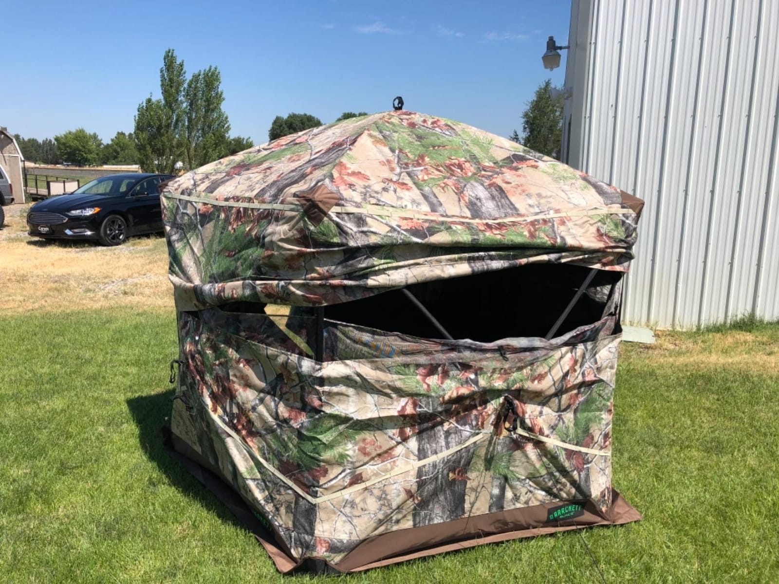 Barronett Blinds Ox Portable Hunting Blind, Pop-Up Hub Blind, Durable Oxhide Fabric, Panoramic Shooting Window, Bloodtrail Backwoods customer photo 2