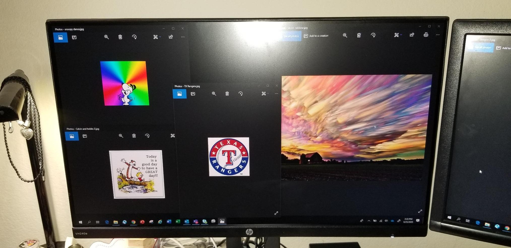 HP VH240a 23.8-inch Full HD 1080p IPS LED Monitor with Built-in Speakers and VESA Mounting, Rotating Portrait & Landscape, Tilt, and HDMI & VGA Ports (2DS80AA#ABA) - Black customer photo 2