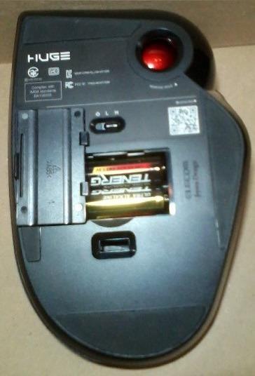 ELECOM Huge Trackball Mouse, 2.4GHz Wireless, Index Finger Control customer photo 2