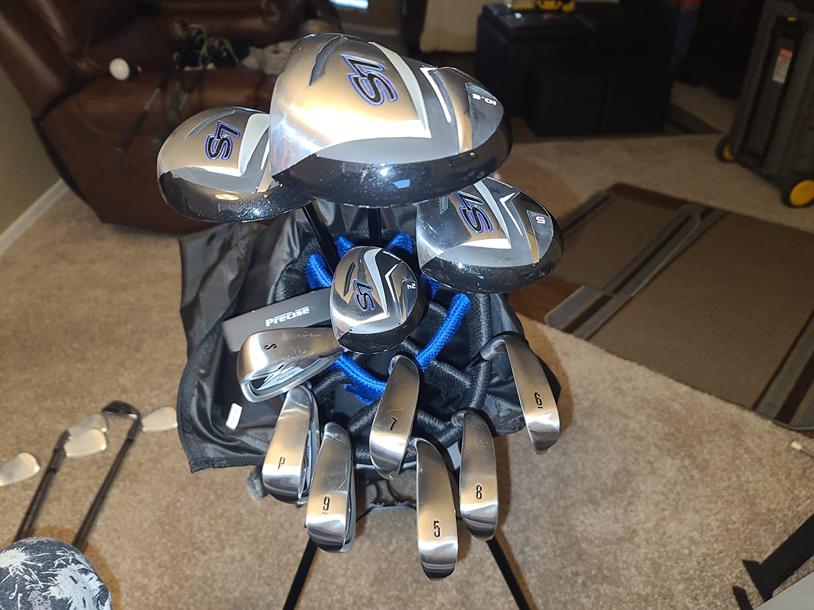 Precise S7 - Men's Golf Club Set | 18-Piece, Titanium Driver, Fairway Woods & Hybrid, Irons Through Wedge, Putter, Regular To Tall, Right Hand customer photo 2