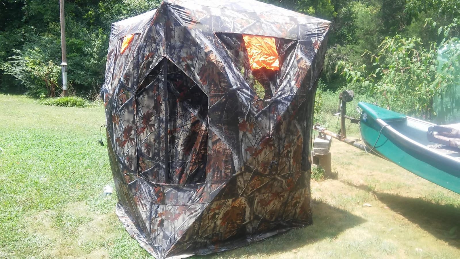 JM Rusk Two-Tall Extra Tall Two to Three Person Hunting Blind customer photo 1