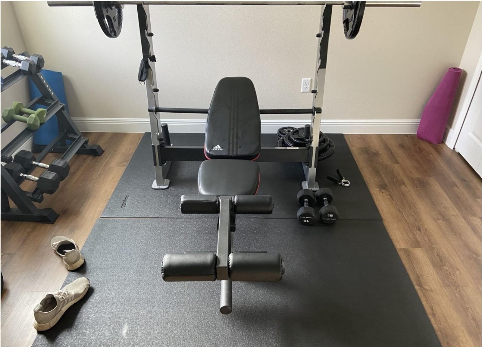 Amazon Basics Treadmill Mat and Exercise Equipment Floor Protector customer photo 1