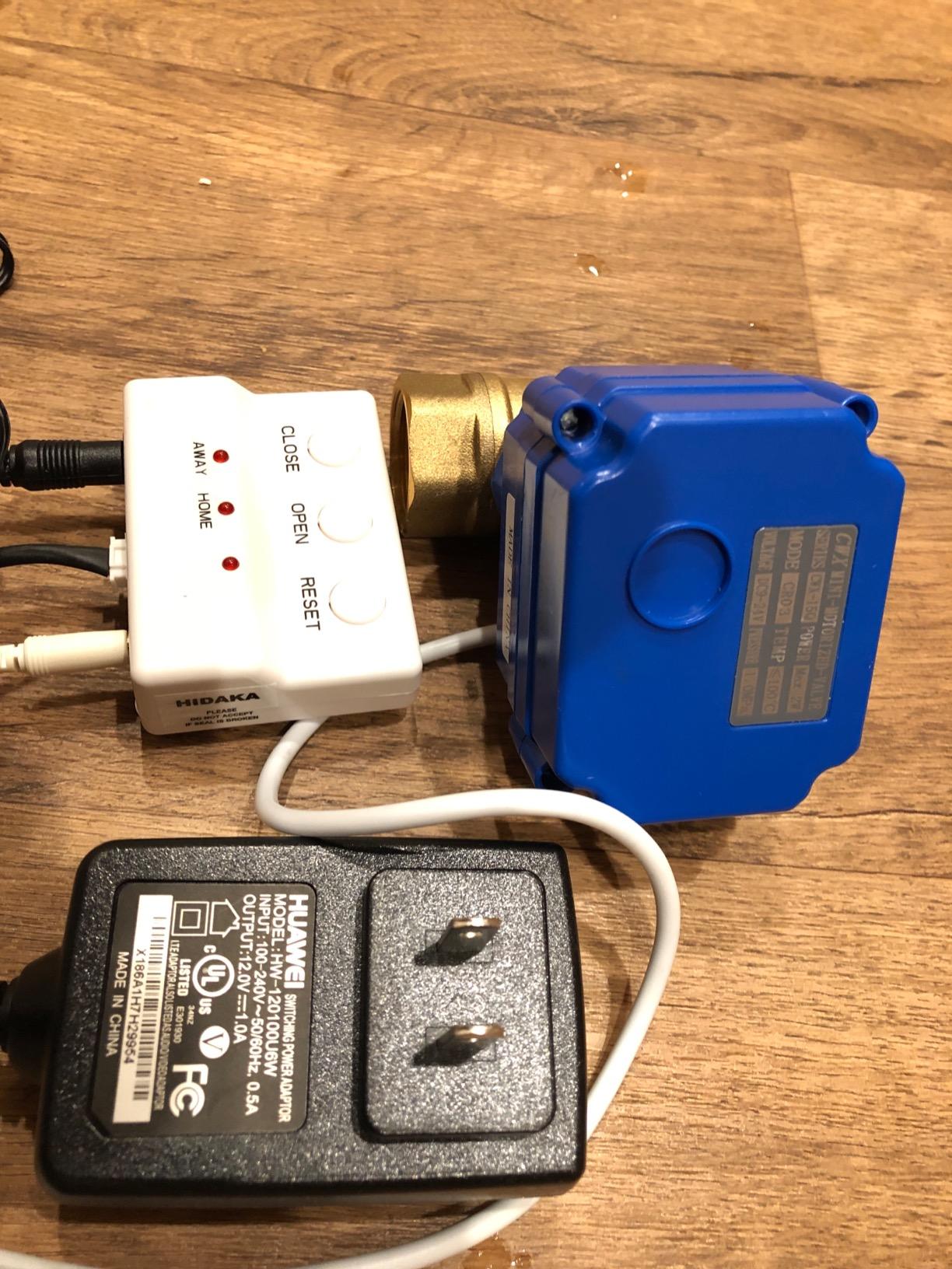 E-SDS Water Leak Detector with Shutoff Valve,Sensors and Sounds Alarm customer photo 1