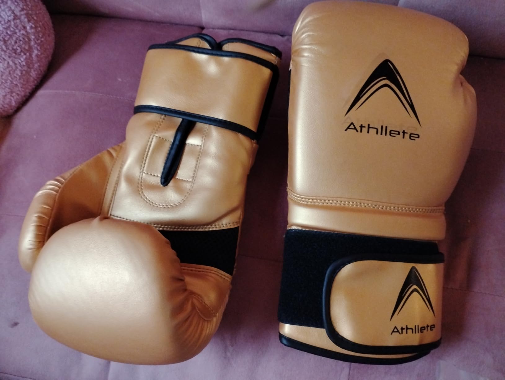 Athllete Durable and Comfortable Boxing Gloves Men and Boxing Gloves Women, Extra Thick Padding for Beginner Boxers and Training Fitness, Ideal for Both Men Boxer and Women Boxer customer photo 2