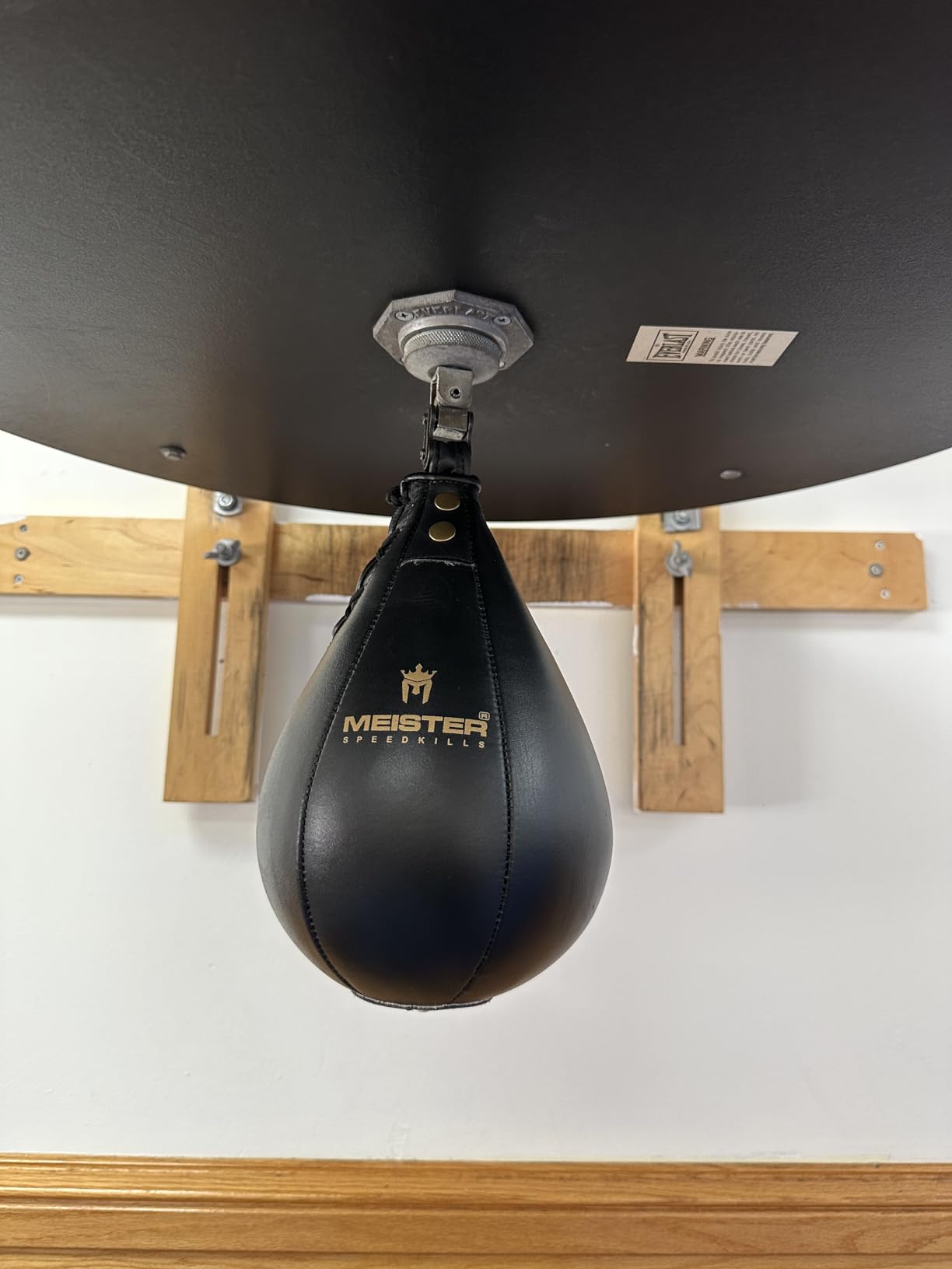 Meister SpeedKills Leather Speed Bag with Lightweight Latex Bladder | Hand-stitched and gyro-balanced for true rebounds, 100% genuine cowhide leather, lightweight SpeedKills bladder customer photo 2