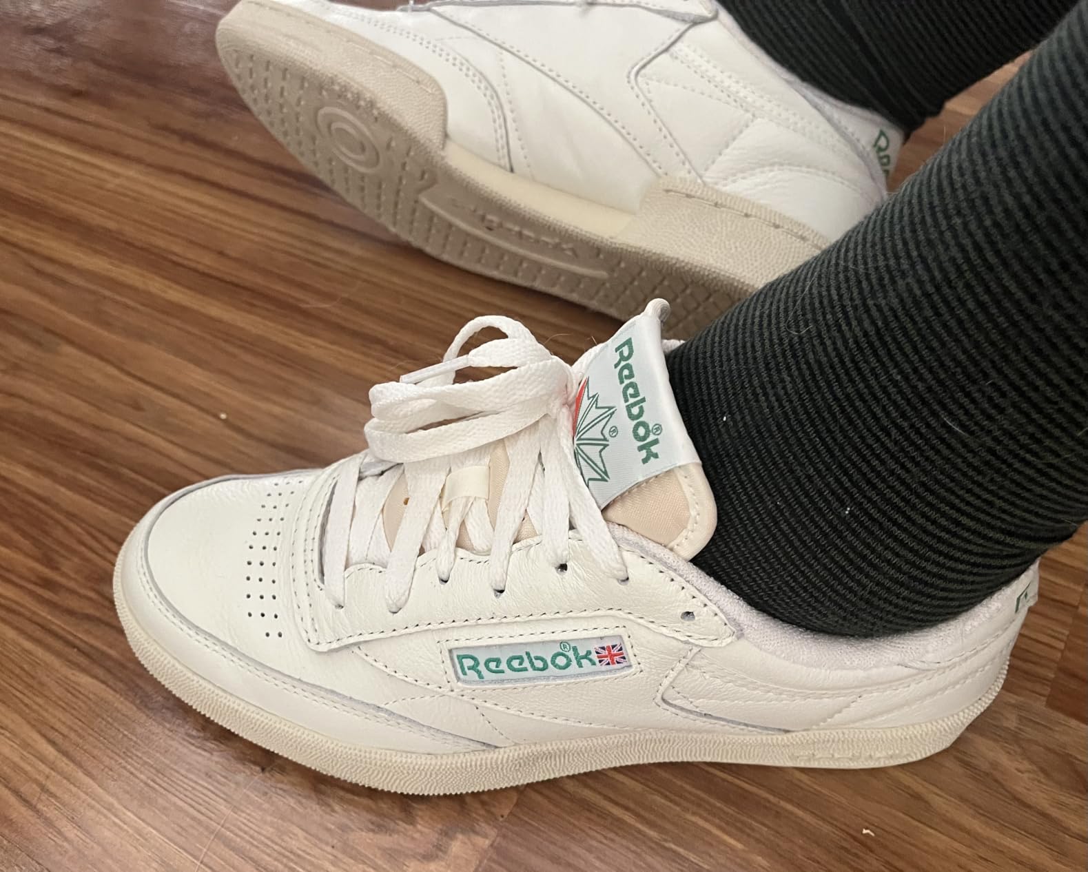 Reebok Mens Club C 85 Vintage Tennis Sneakers customer photo 2