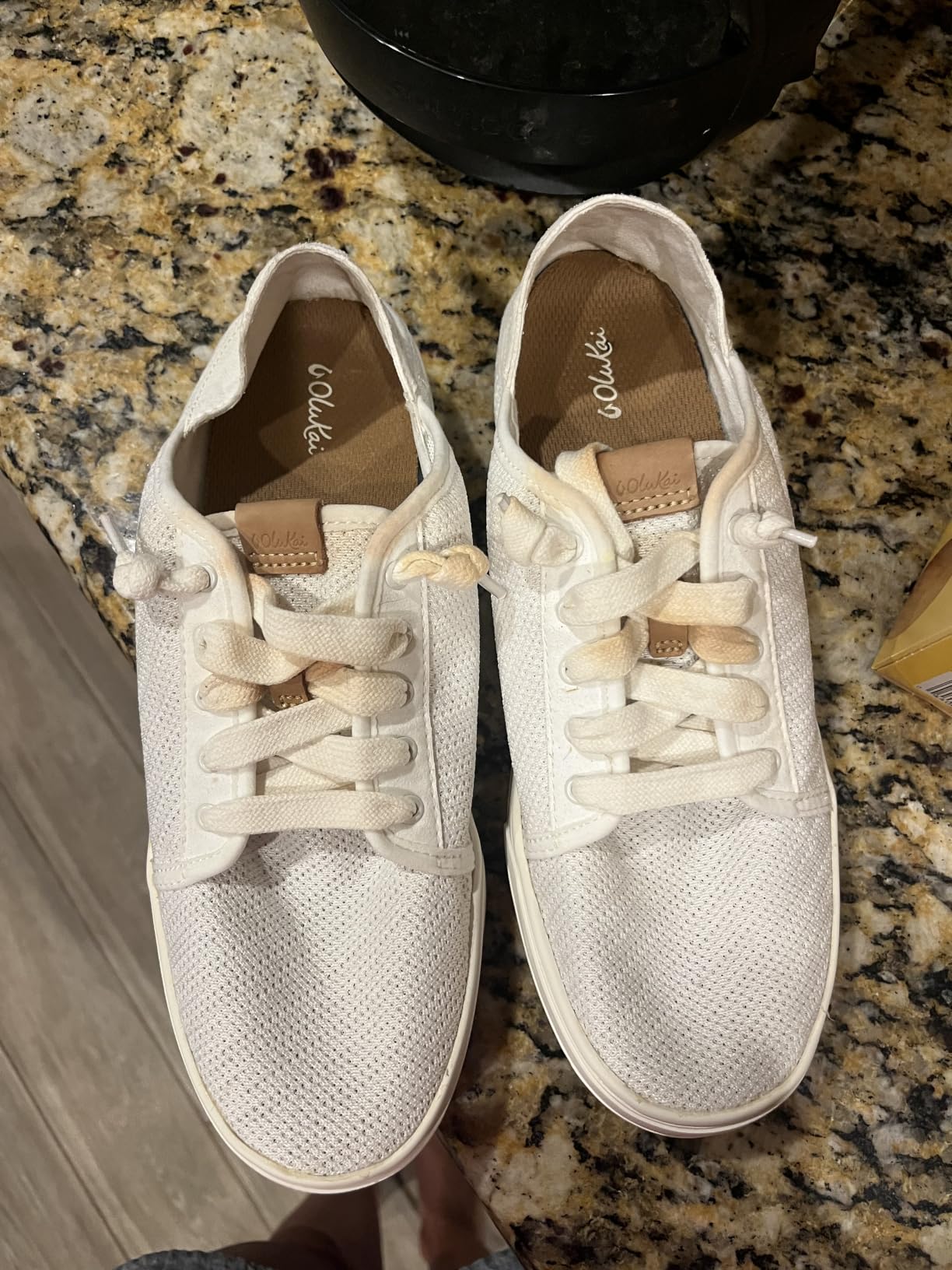 OluKai Pehuea Li Women's Lace-Up Sneakers, Everyday Shoes with Drop-in Heel customer photo 2
