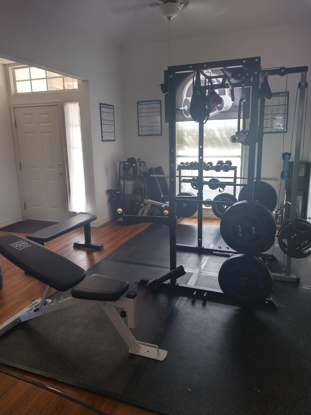 Marcy Foldable Incline Decline Weight Bench, Adjustable 6-Position Backrest with Leg Extension Attachment customer photo 1