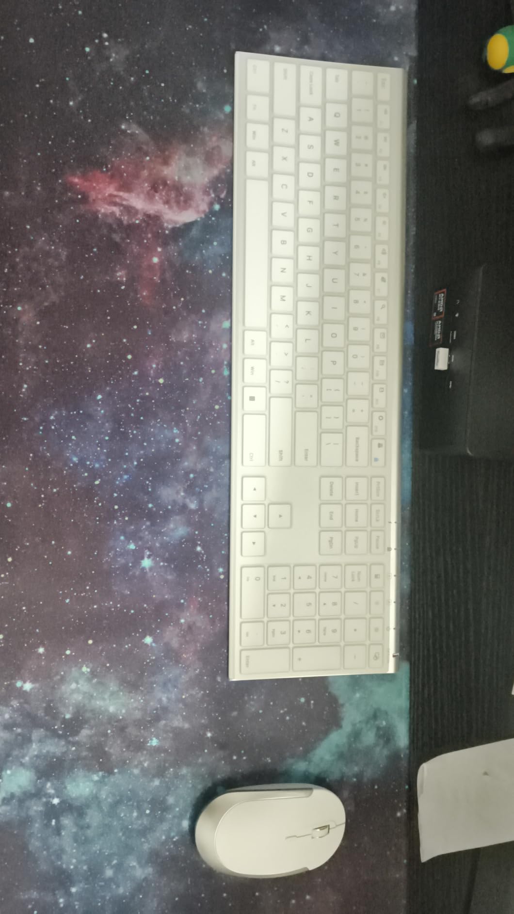 Vssoplor Wireless Keyboard and Mouse, Rechargeable Ultra Slim, Dark Gray customer photo 2