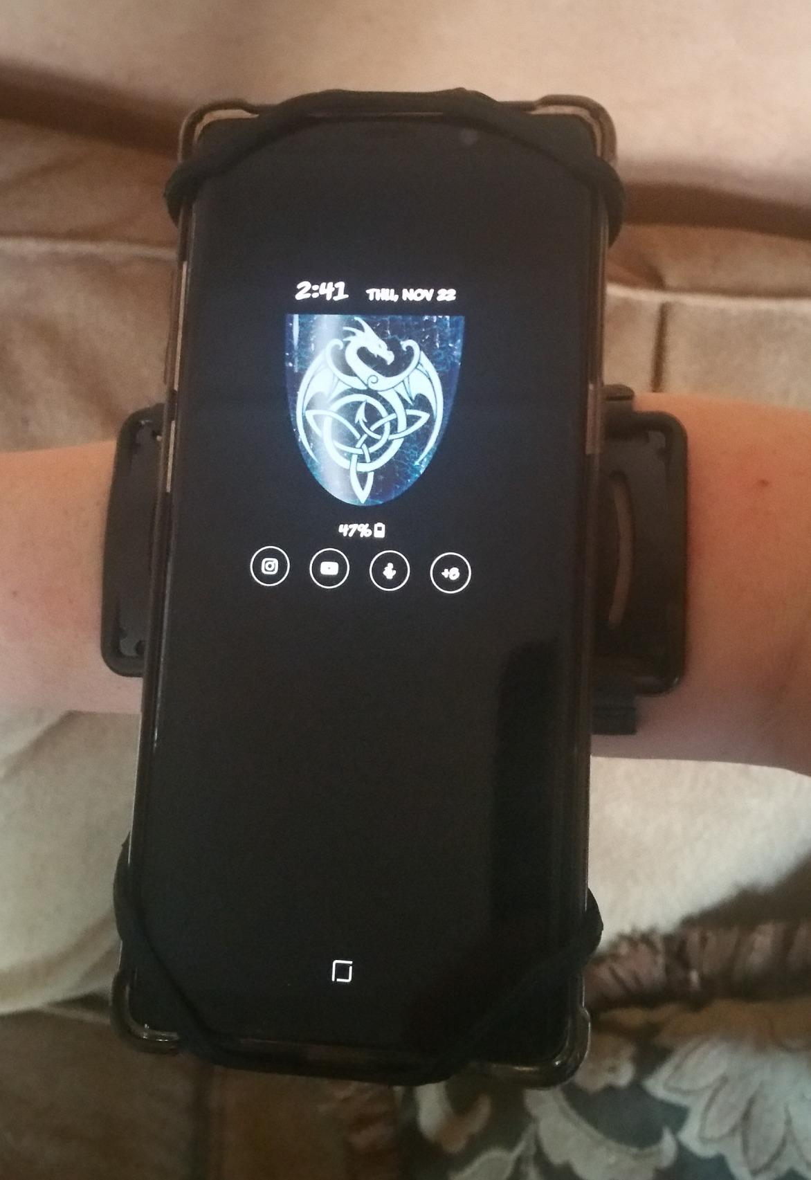 Cell Phone Running Armband - Detachable & 360° Rotatable Universal Cellphone Arm Band for iPhone 17 16 15 14 13 Pro Max Plus Samsung Galaxy Note S24 S23 for Workout Exercising Walking Jogging customer photo 2