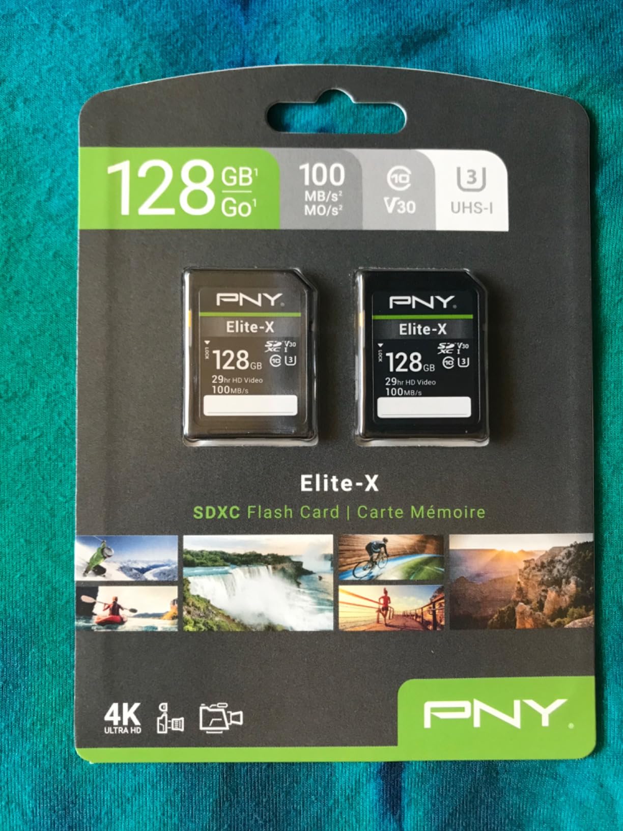 PNY 128GB Elite-X C10 U3 V30 SDXC Flash Memory Card, UHS-I, 4K UHD customer photo 2