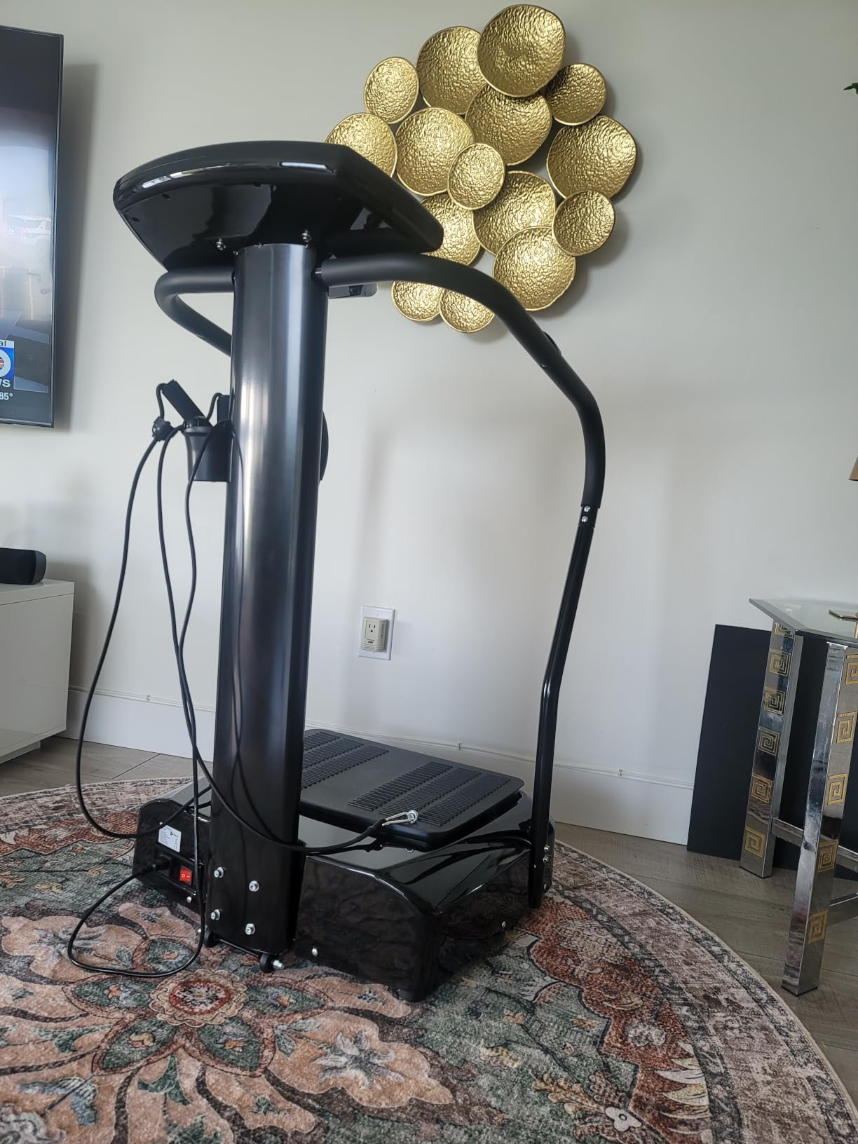 Lifepro Rhythm Vibration Plate Exercise Machine with 99 Speed Levels | Heart Rate Monitor, Resistance Bands, Cup Holder, Phone Holder - Vibration Plate for Lymphatic Drainage & Full Body Workout customer photo 2