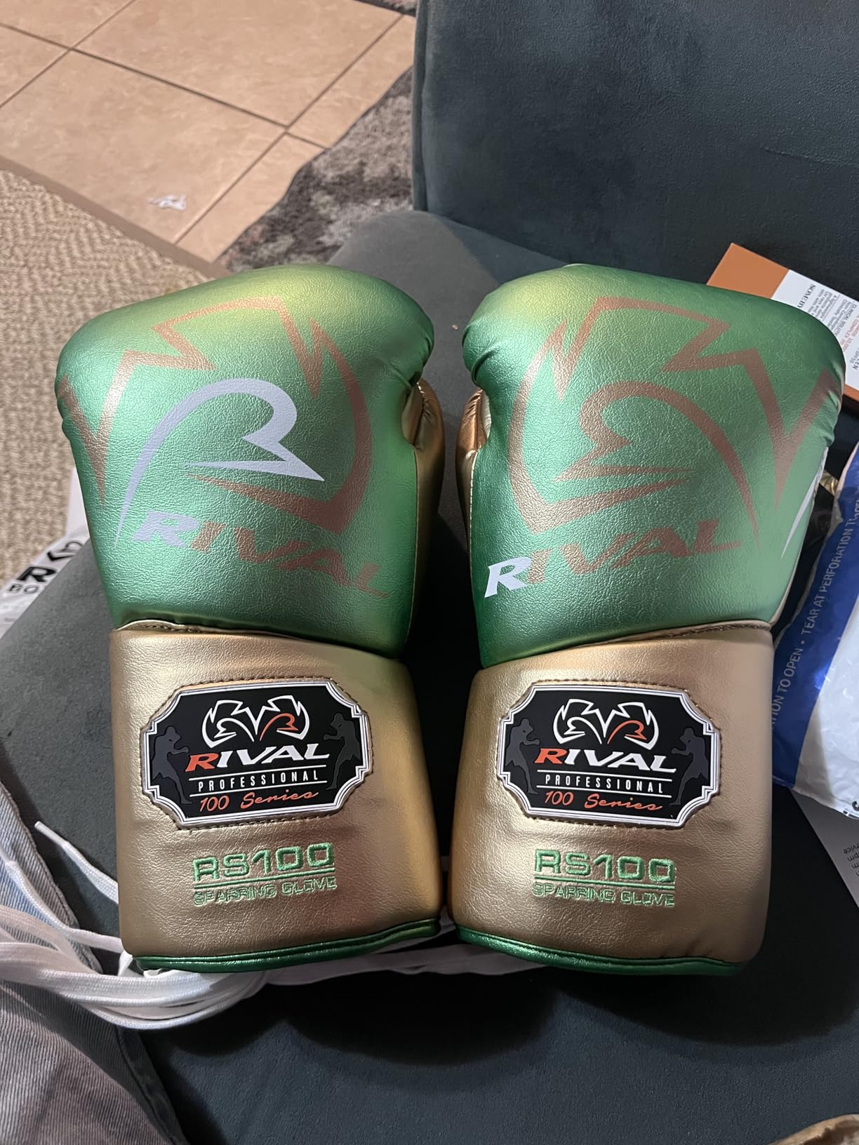 RIVAL Boxing RS100 Professional Lace-Up Sparring Gloves, Handcrafted with Super-Rich Microfiber PU, Ergonomically Designed to Perfectly Fit Your Hand customer photo 1