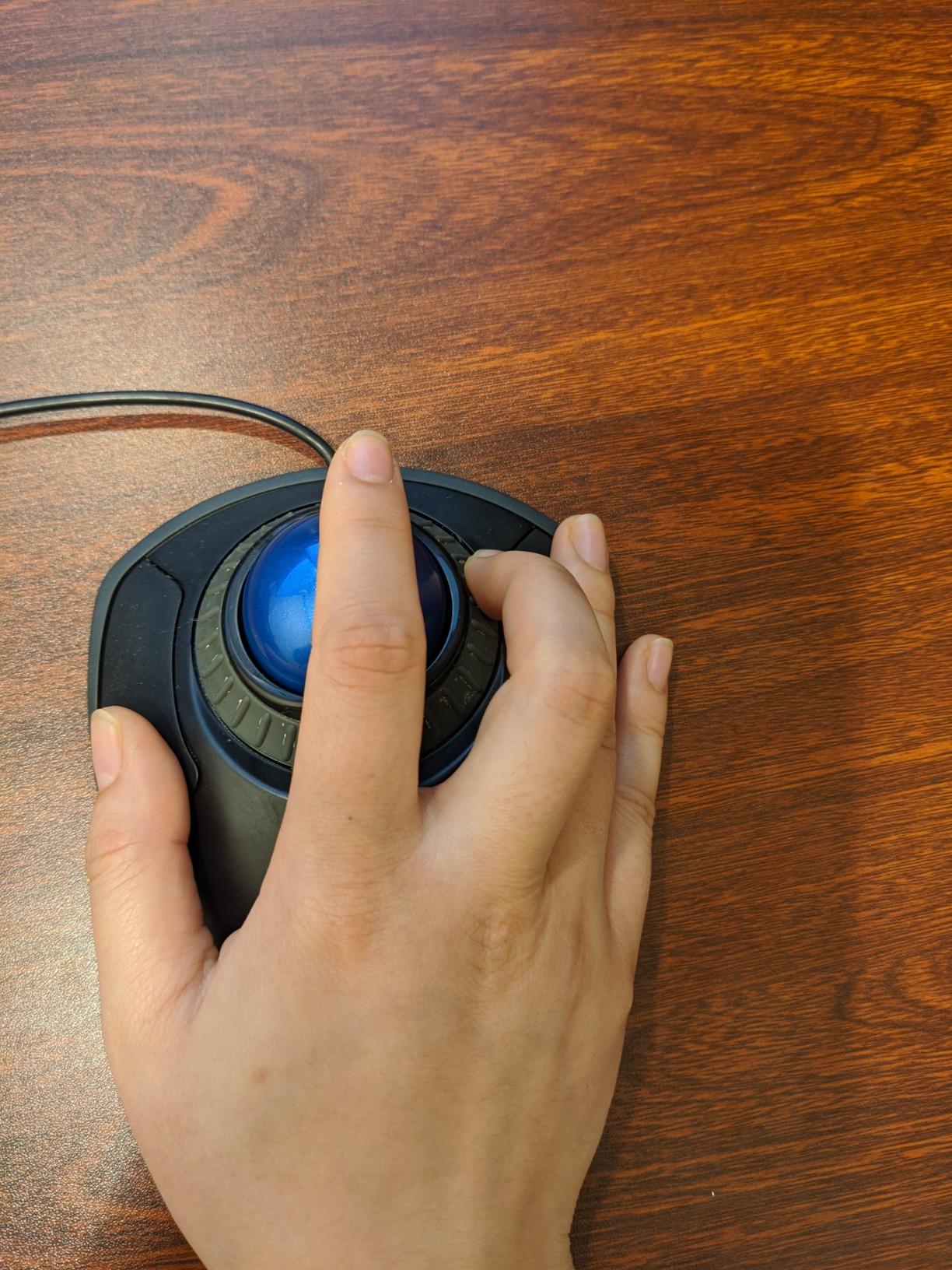 Kensington Orbit Trackball Mouse with Scroll Ring (K75327WW), Black-Grey customer photo 2