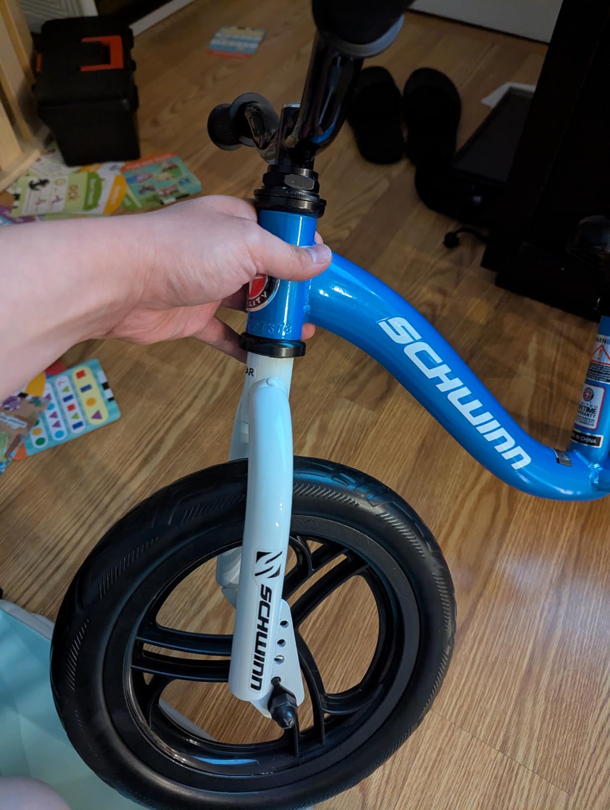 Schwinn Elm and Koen Bike or Balance Bike, 12-18 Inch Bike for Kids Ages 2-13, Black, Blue, Red, Teal, Pink or Purple, SmartStart Ergonomic Design, Adjustable Seat Grows with Child, Training Bicycle customer photo 1