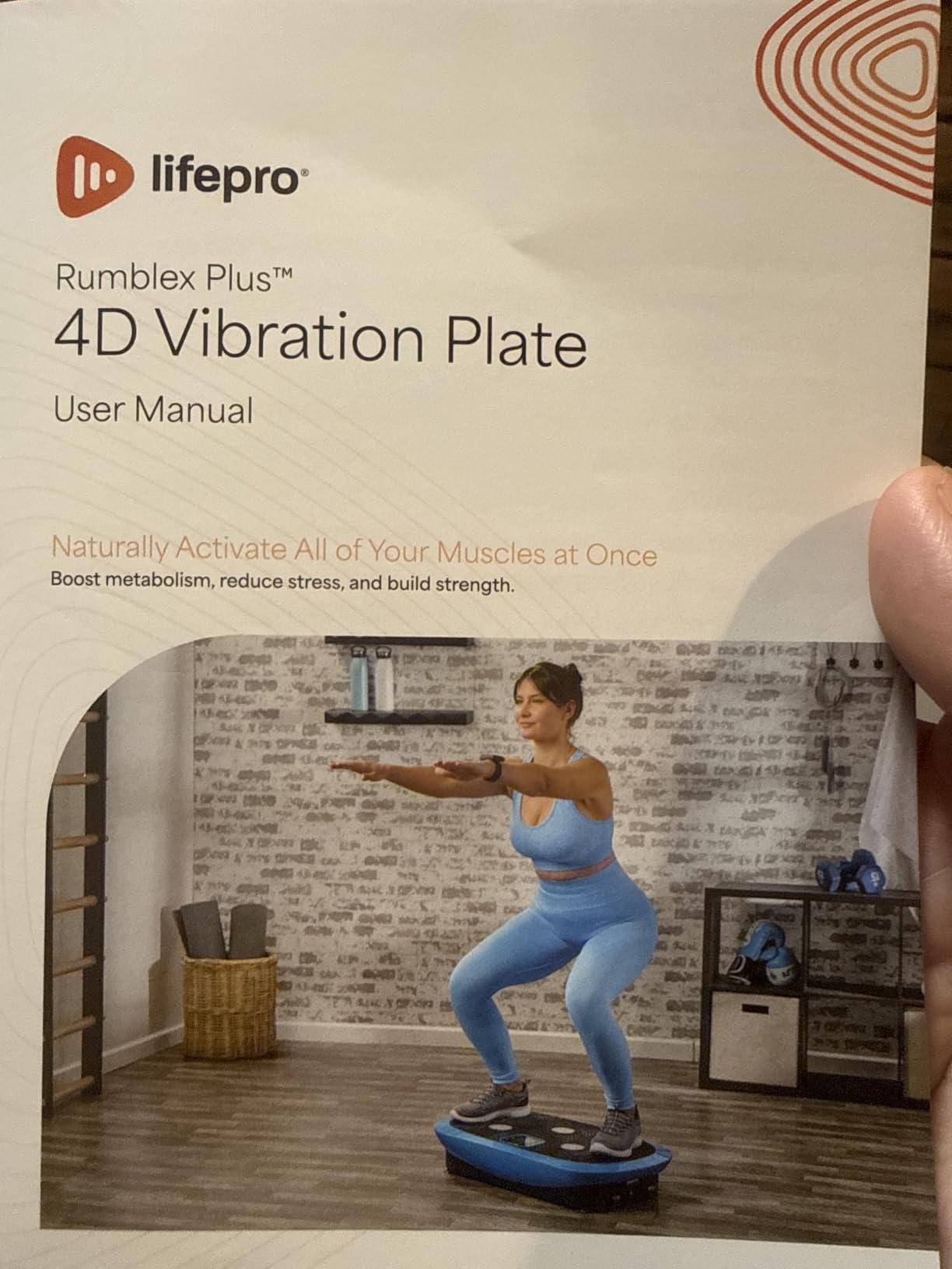 Lifepro Rumblex 4D Vibration Plate Exercise Machine with 7 Training Modes | 3 Motor Motion, Multiple Presets & Speeds, High Weight Capacity - Vibration Plate for Lymphatic Drainage & Full Body Workout customer photo 2