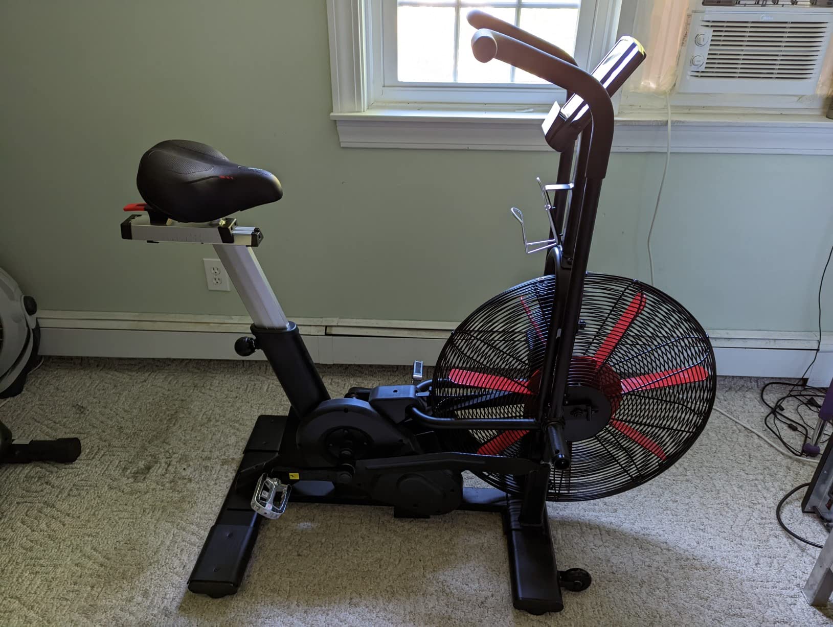 Fan Exercise Bike Upright AirBike Indoor Stationary Bicycle | with Unlimited Air Resistance System, Heart Rate Compatibility and Tablet Holder for Home Cardio Workout customer photo 1