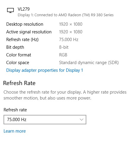 ASUS VL279HE 27” Eye Care Monitor, 1080P Full HD (1920 x 1080), IPS, 75Hz, Adaptive-Sync, FreeSync, HDMI D-Sub, Frameless, Slim, Wall Mountable, Flicker Free and Blue Light Filter customer photo 2