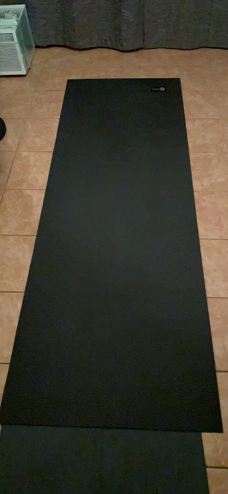 CAMBIVO Extra Long Wide Yoga Mat, Thick PVC Workout Mat | For tall and plus-size, cushioned PVC with non-slip bottom, for home gym pilates barefoot and bodyweight training customer photo 2