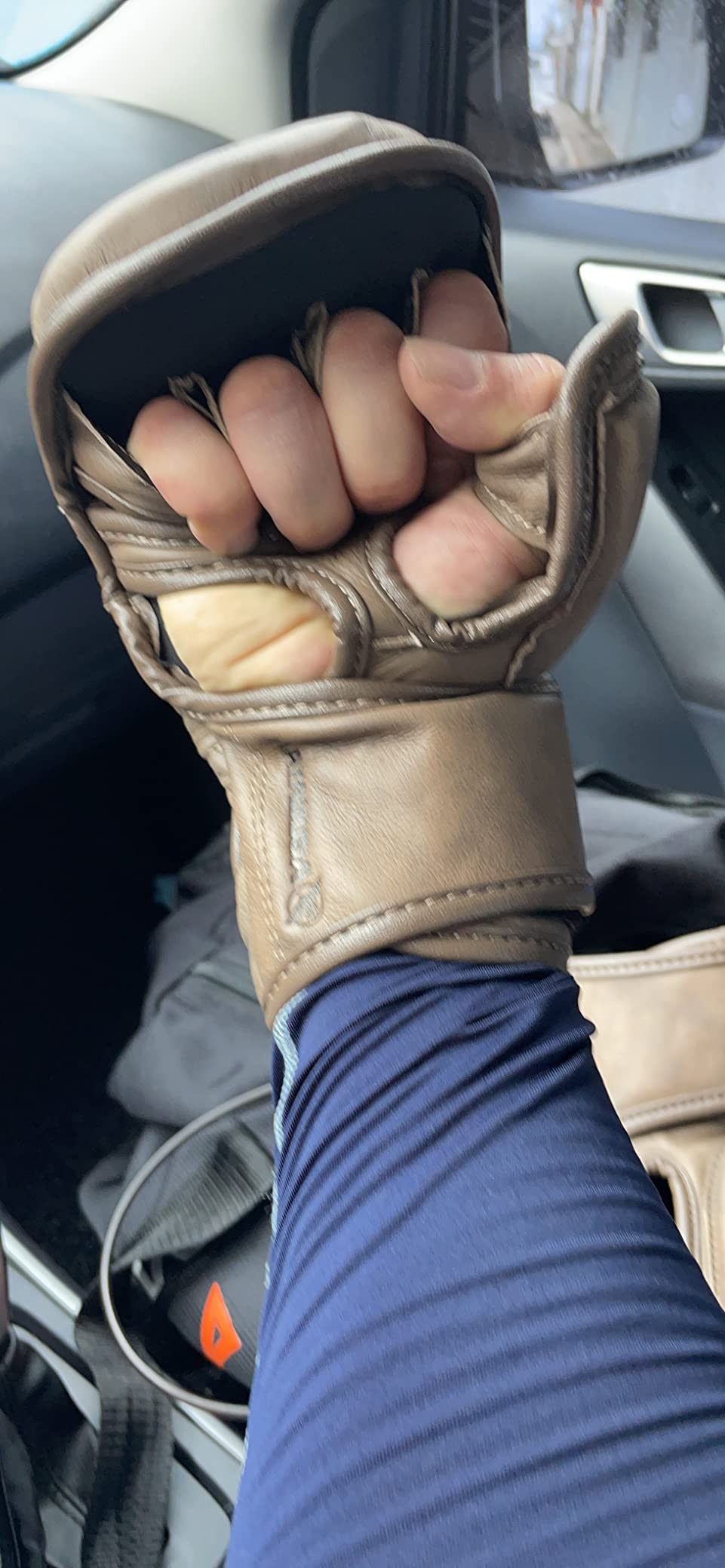 Hayabusa T3 LX Leather MMA Sparring Gloves | Boxing Fight Training, Muay Thai Kickboxing, Heavy Bag Work, Wrist Support, Padded Knuckle, 7oz, Men and Women customer photo 2