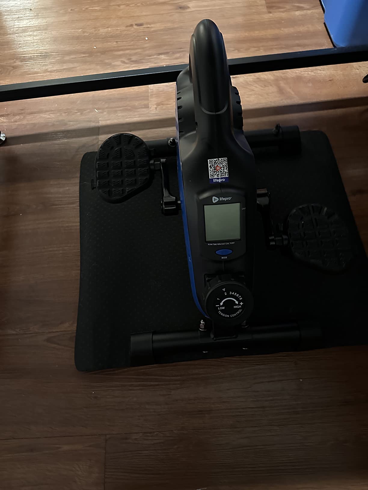 Lifepro Flexcycle Under Desk Elliptical-Pedal Exerciser for Seniors | 8 resistance levels, Bluetooth LCD tracker, non-slip pedals & resistance bands, portable carry handle for home workout. customer photo 1