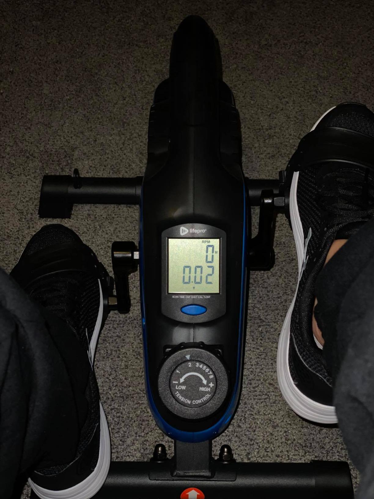Lifepro Flexcycle Under Desk Elliptical-Pedal Exerciser for Seniors | 8 resistance levels, Bluetooth LCD tracker, non-slip pedals & resistance bands, portable carry handle for home workout. customer photo 2