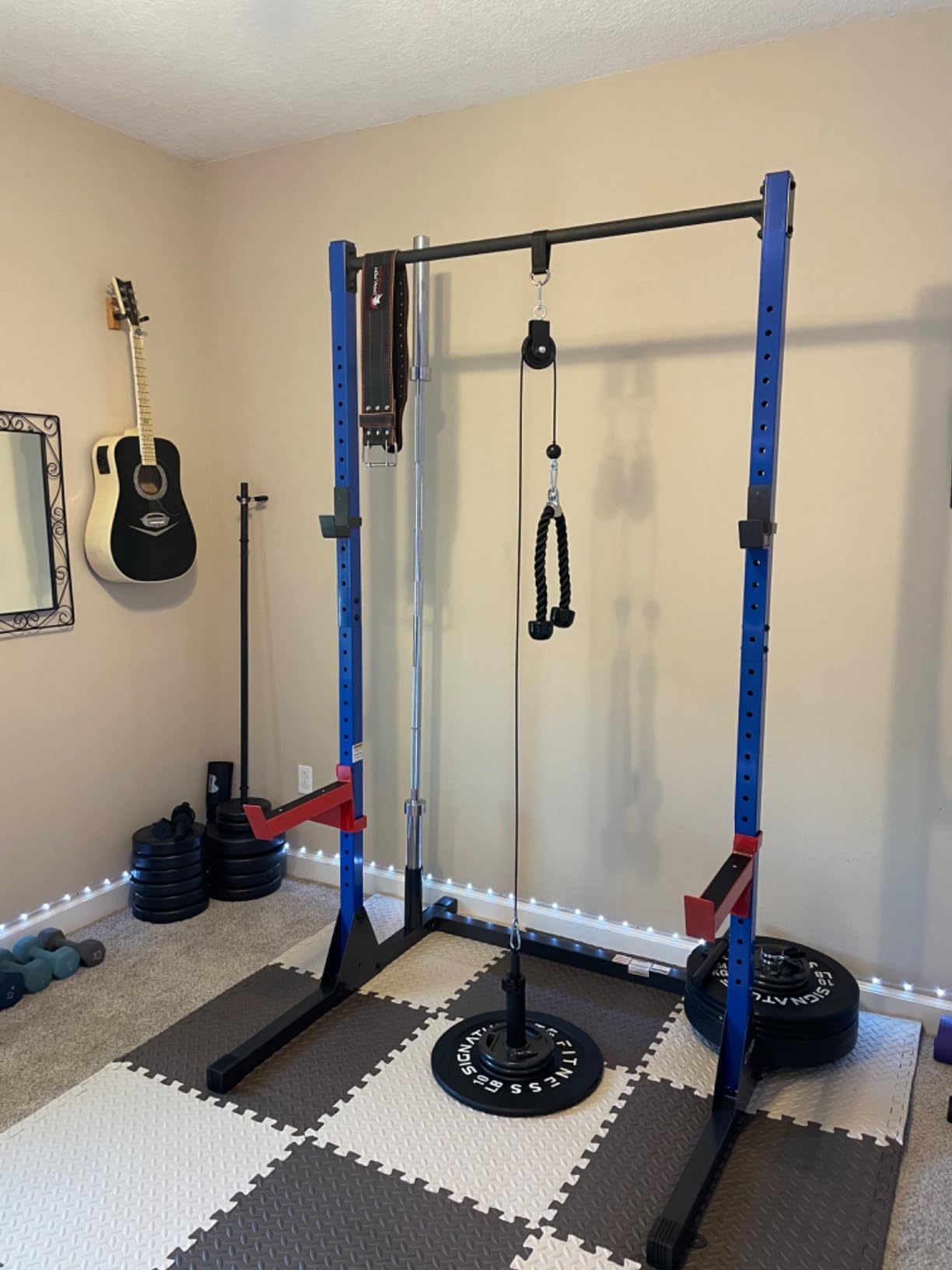 Mikolo Fitness LAT and Lift Pulley System, Dual Cable Machine (70'' and 90'') with Upgraded Loading Pin for Triceps Pull Down, Biceps Curl, Back, Forearm, Shoulder-Home Gym Equipment customer photo 2