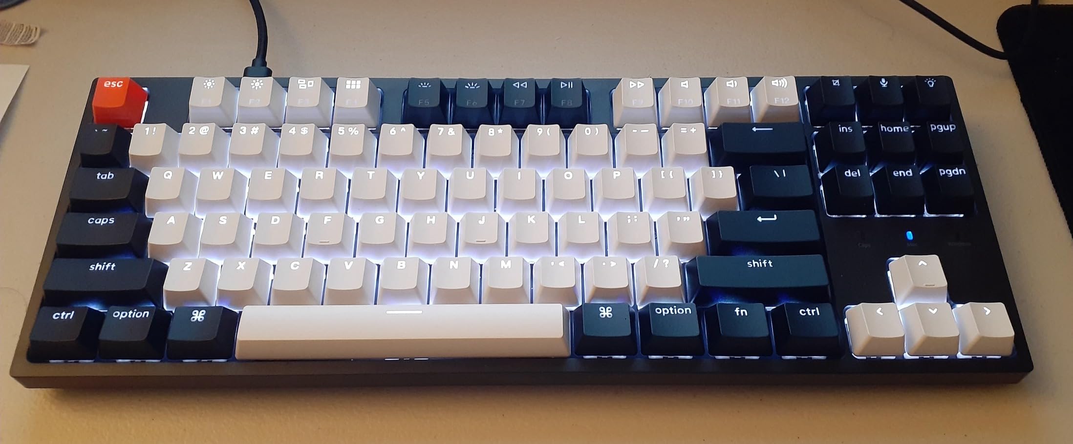 Keychron C1 TKL Wired Mechanical Keyboard, White Backlight customer photo 2