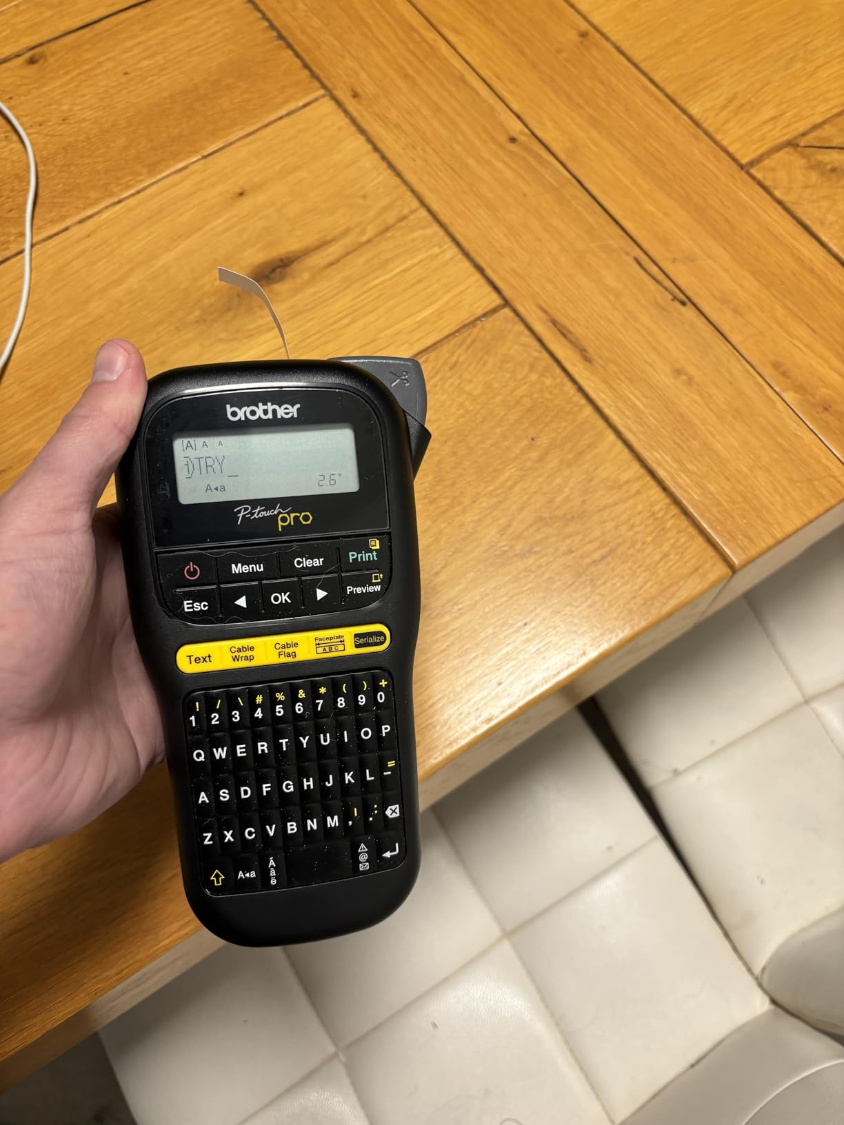 Brother Genuine P-touch PTH111 P-Touch Pro Label Maker customer photo 1