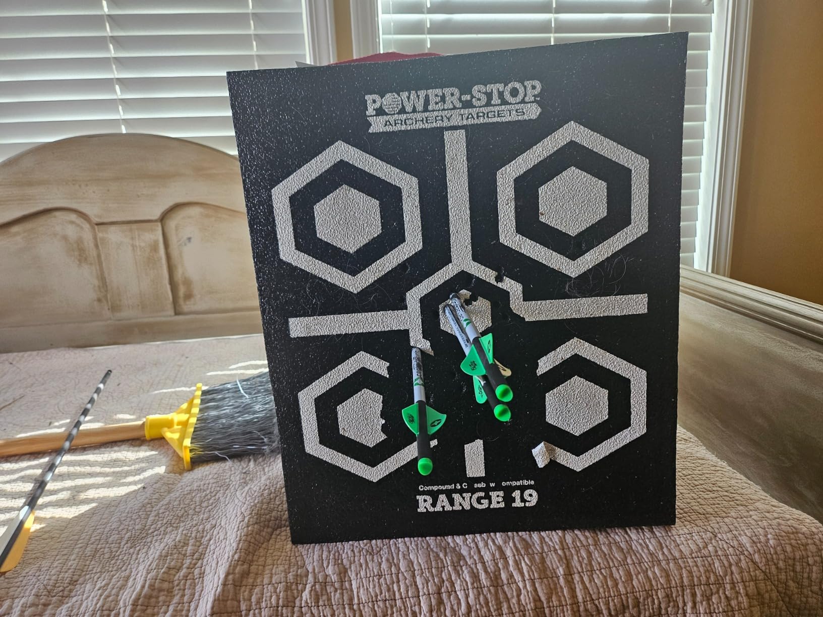 Power-Stop Archery Targets - High-Density Block Target - 350fps Foam Target Block for Broadheads and Field Tips customer photo 1