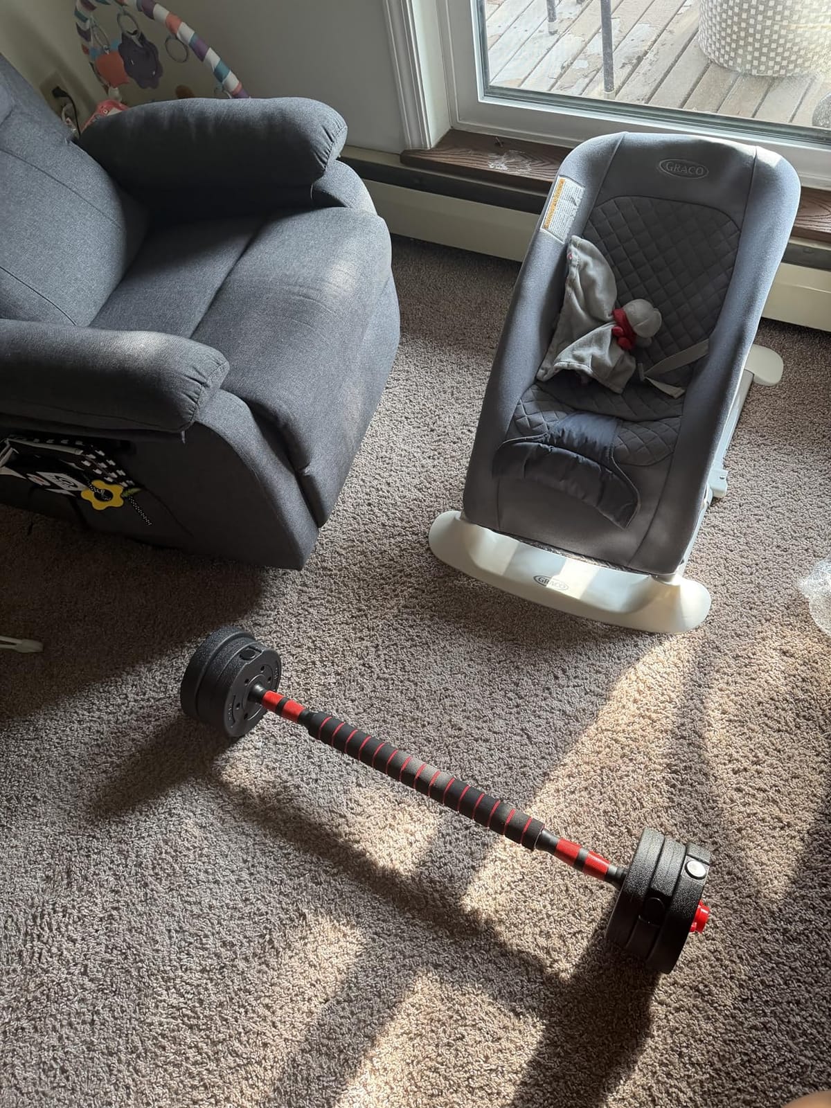 Adjustable-Dumbbells-Sets, Free Weights-Dumbbells Set of 2 Convertible To Barbell A Pair of Lightweight for Home Gym, Women and Men Equipment customer photo 2
